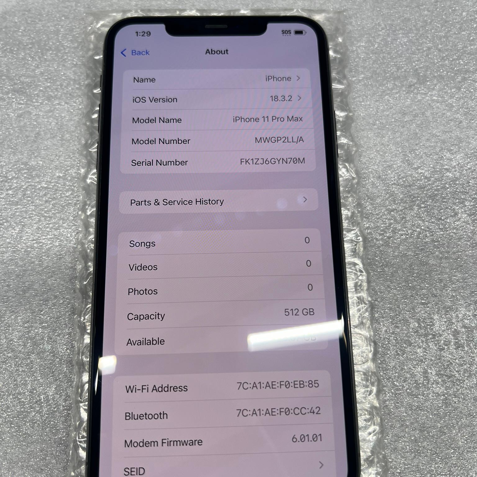 Apple iPhone 11 Pro Max – Unlocked – 512 GB – Space Gray