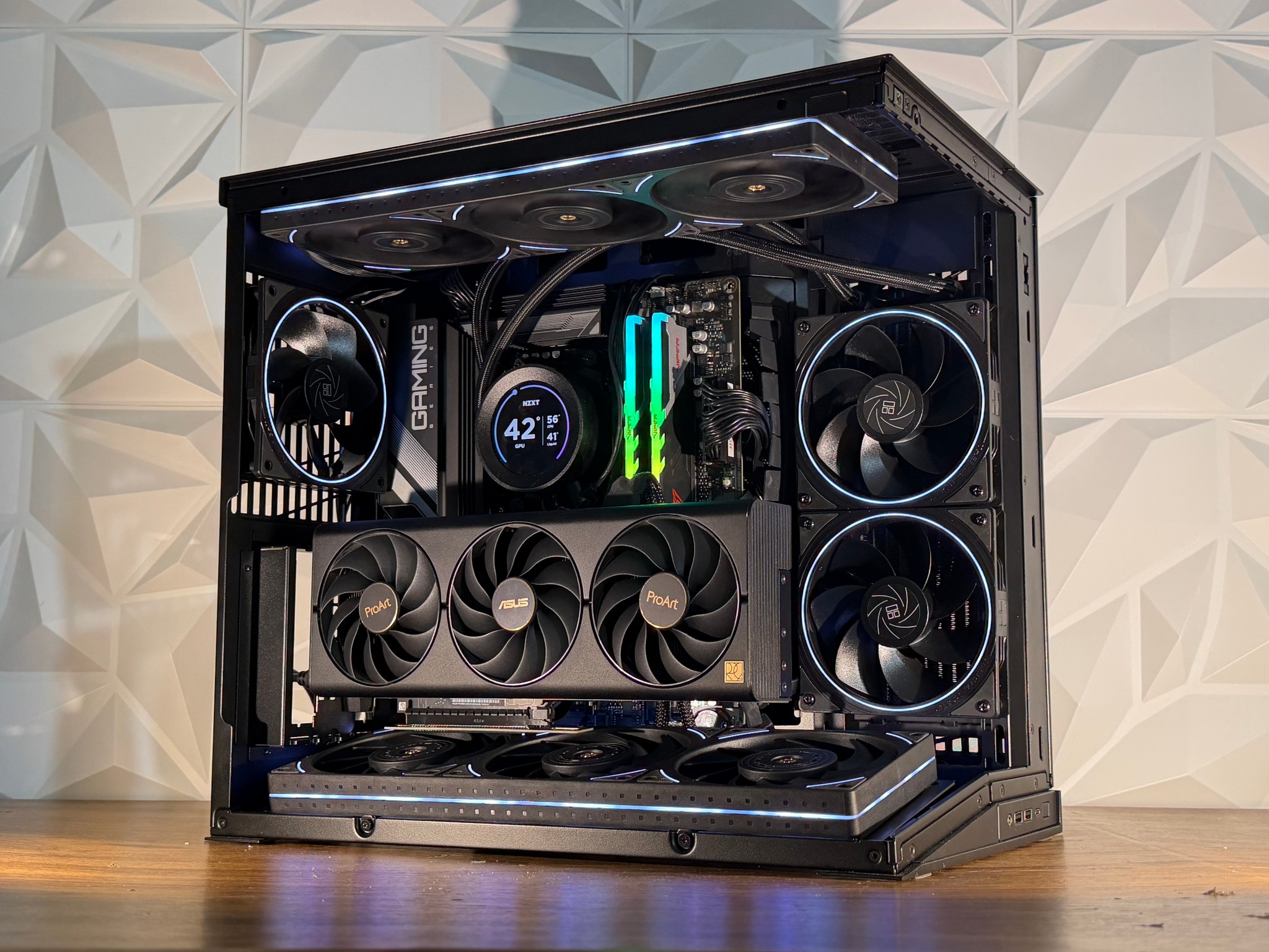 ⚡🌑Ryzen 7 9800X3D + RTX 4080 SUPER | 32GB DDR5 | 1TB Gen4 NVMe | Windows 11 Pro ⚡🌑"OBSIDIAN NOVA"