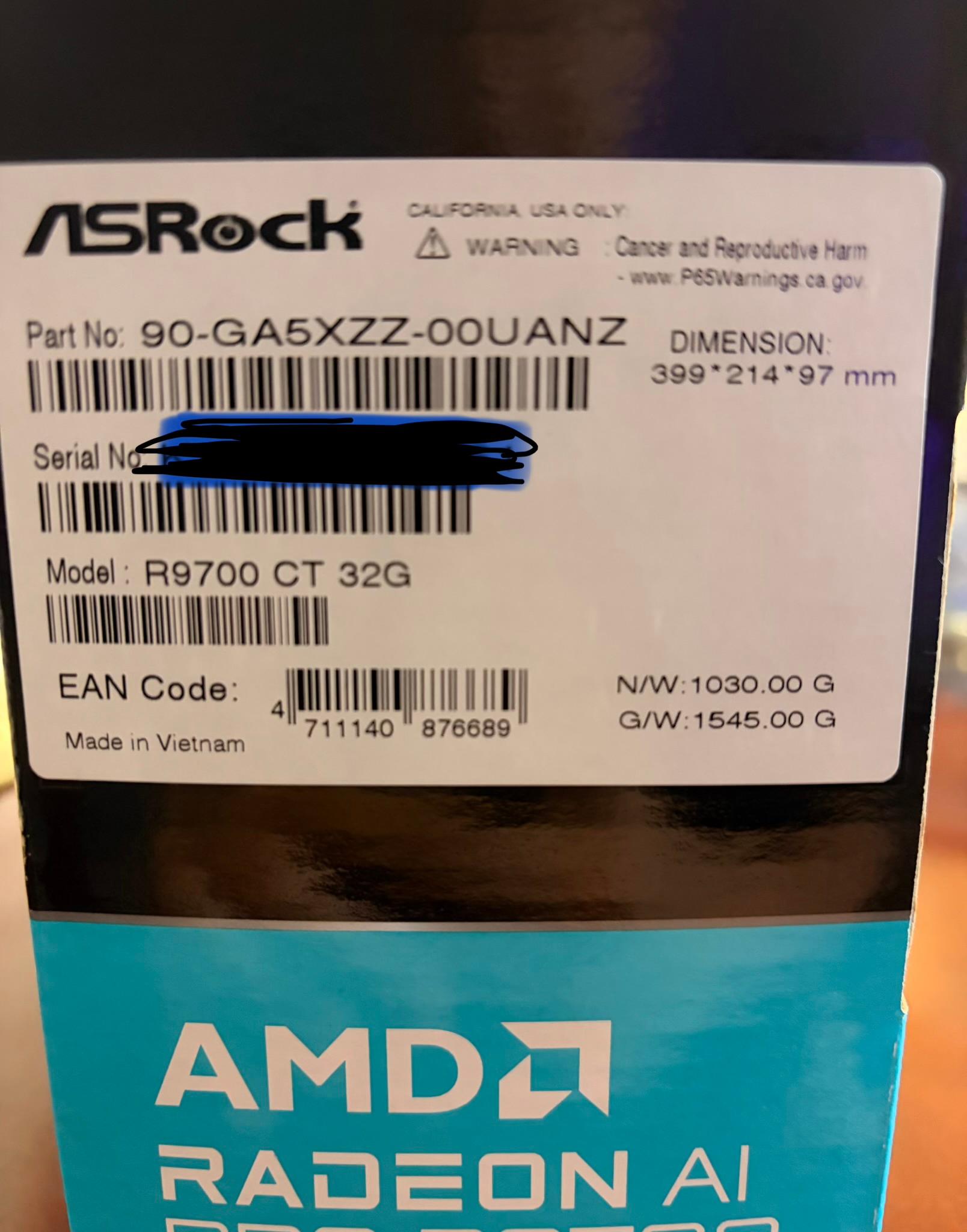 AMD Radeon™ AI PRO R9700 Creator 32GB