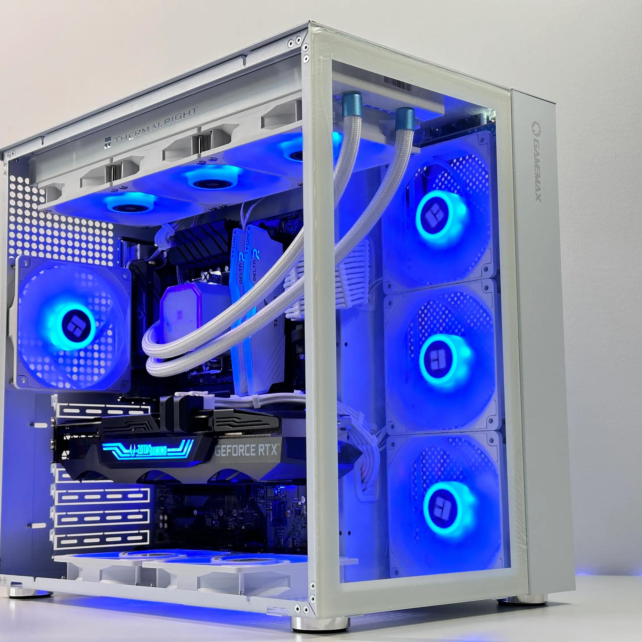 🫗4k Liquid Cooled Gaming PC🫗 Nvidia RTX 3080 10GB❄️Intel 12600KF 10Cores❄️32GB DDR4❄️1TB NVME