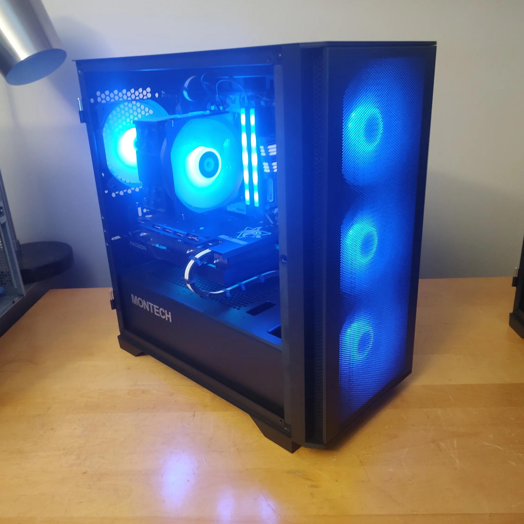 Gaming PC - Ryzen 5500, RX 6600 XT, 32GB RAM, 1TB SSD, WIFI + Bluetooth