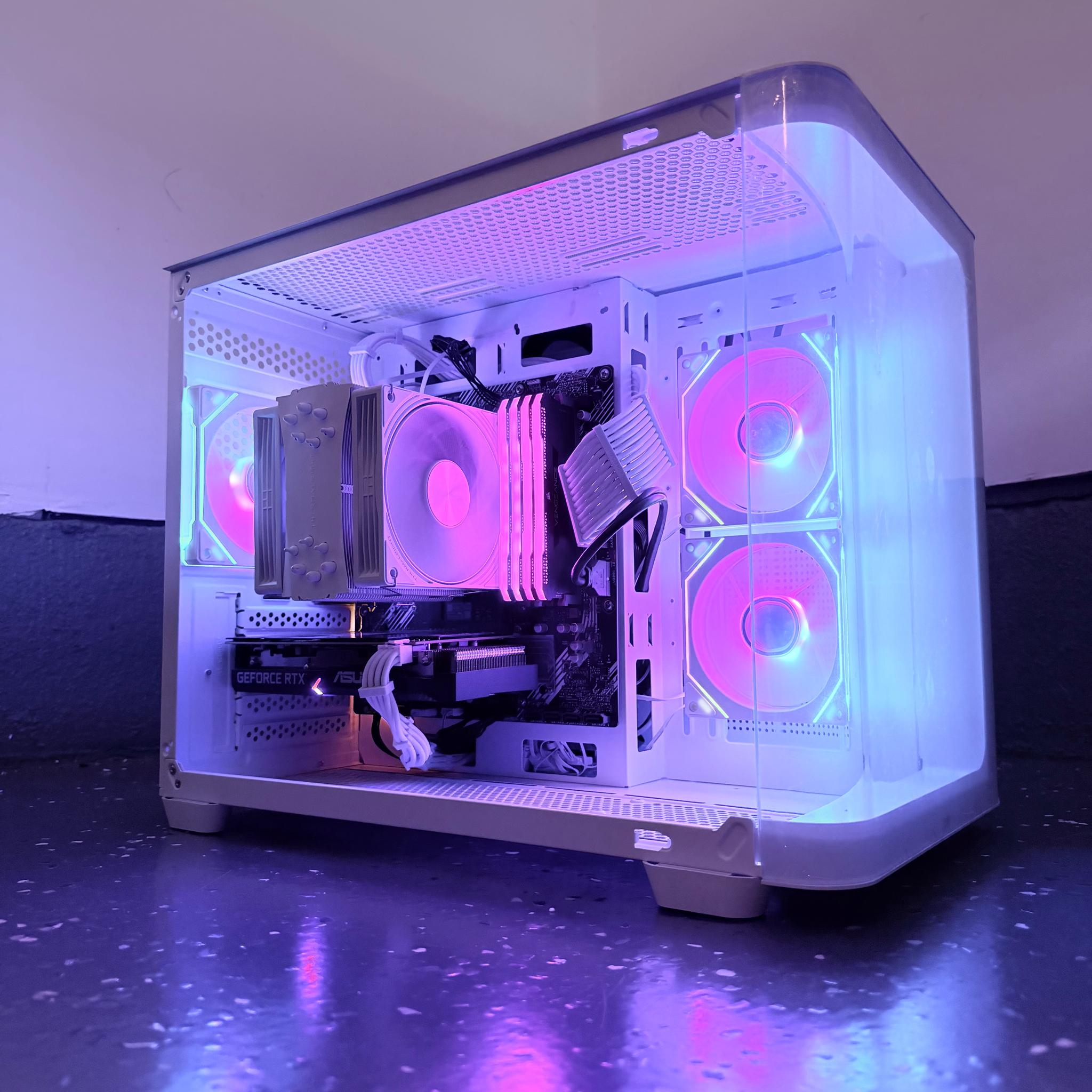 🌕"Moonlit Glacier"❄️ | 1440p Gaming | Ryzen 7 5800X | RTX 3060 12GB | 32GB Ram | 1TB+1GB Dram SSD