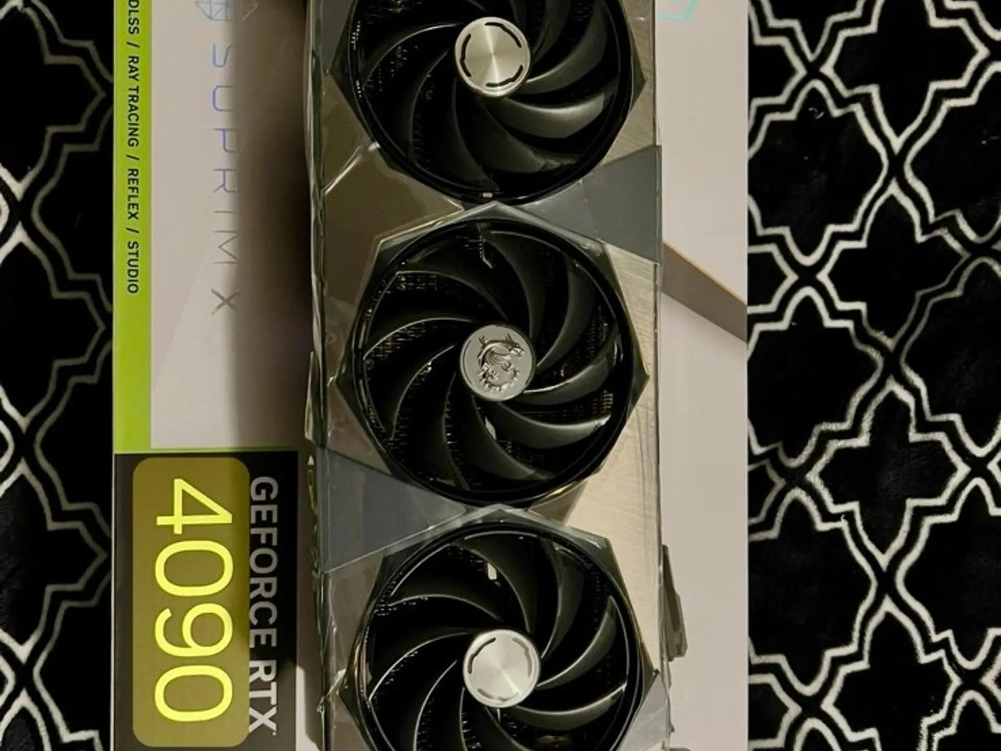 MSI NVIDIA GeForce RTX 4090 Suprim X 24GB GDDR6X Graphics Card