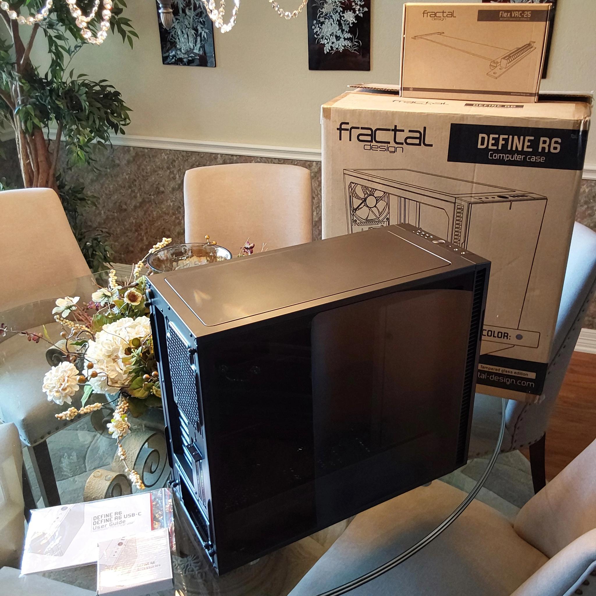 Fractal Design Define R6 - Mid Tower Computer Case - Gunmetal Grey, Tempered Glass