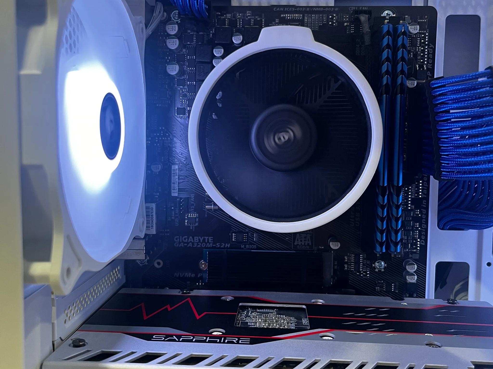 🖥🖱️White Gaming PC||AMD Ryzen 5 2600||Sapphire PULSE Radeon RX 580 8 GB||512 GB NVME🎮🕹️👾
