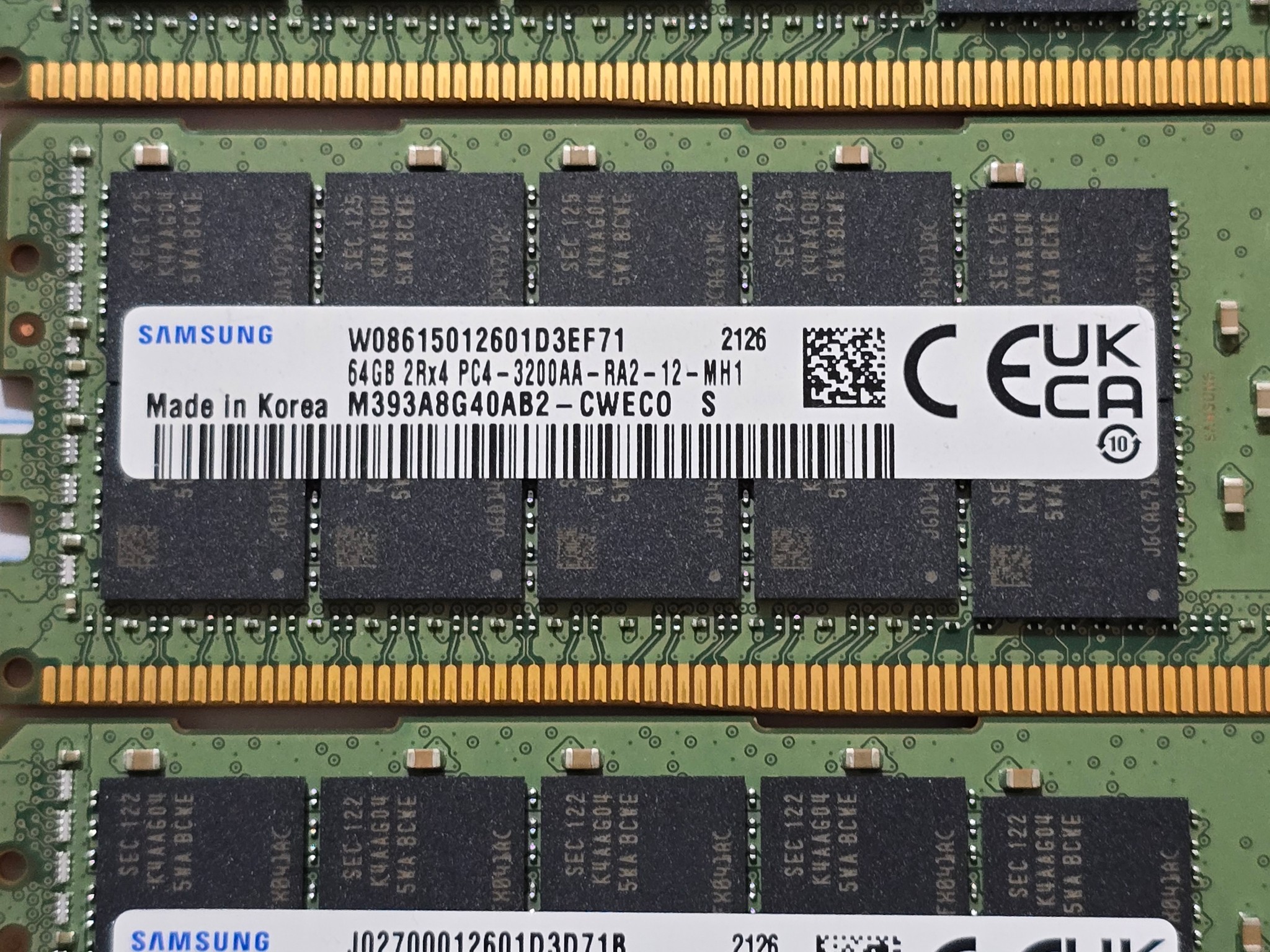 Samsung 512GB DDR4-3200 ECC Registered Memory