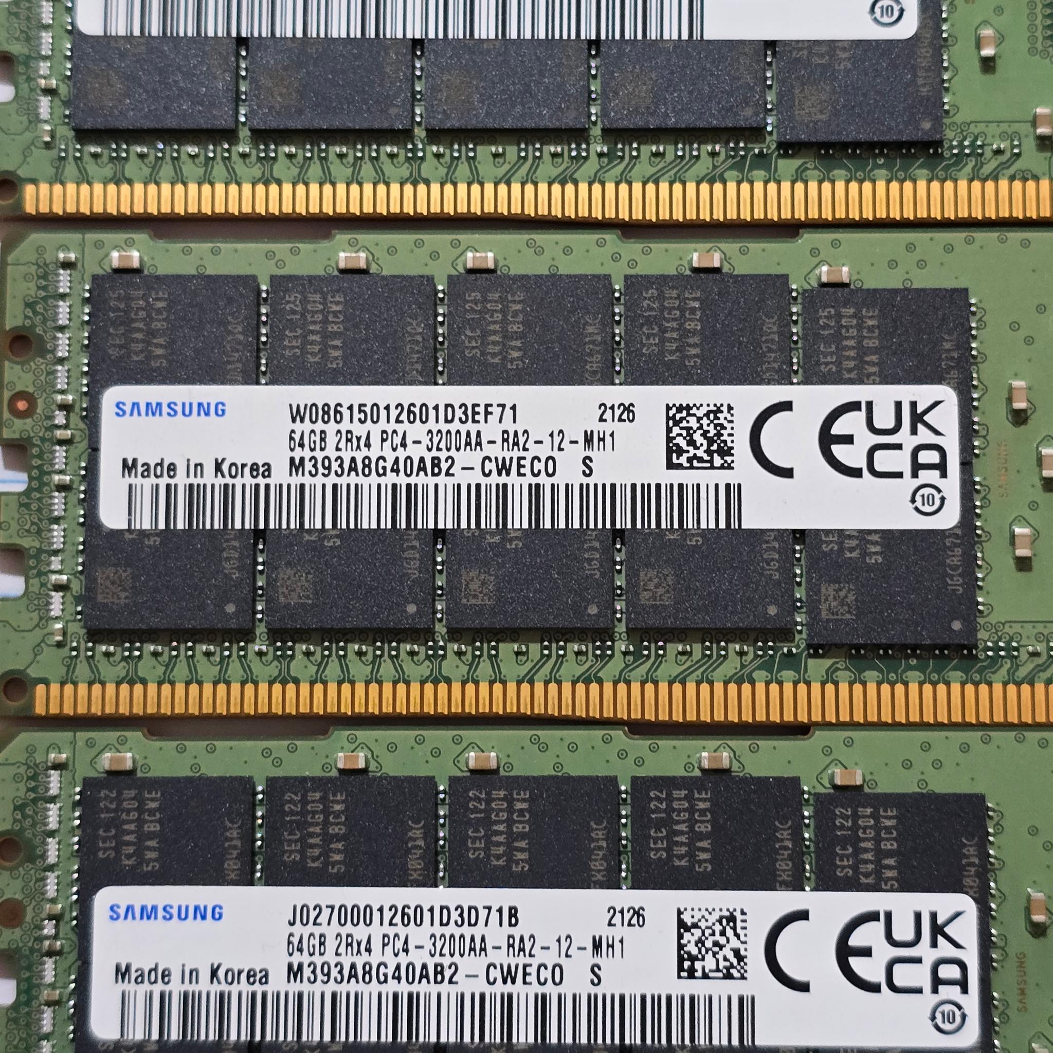 Samsung 512GB DDR4-3200 ECC Registered Memory