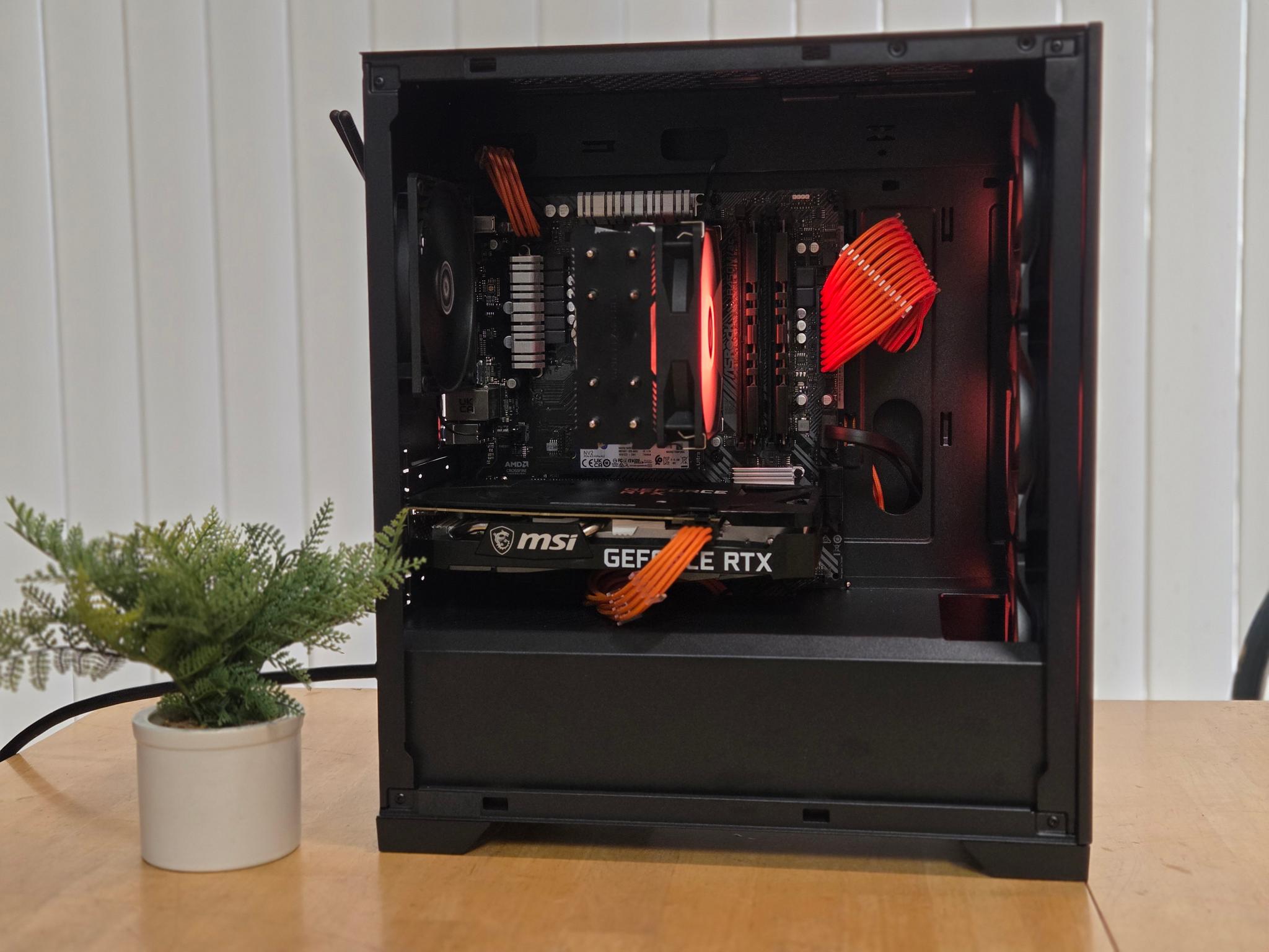 ⚫Black and Orange RTX 3060 Gaming PC🟠