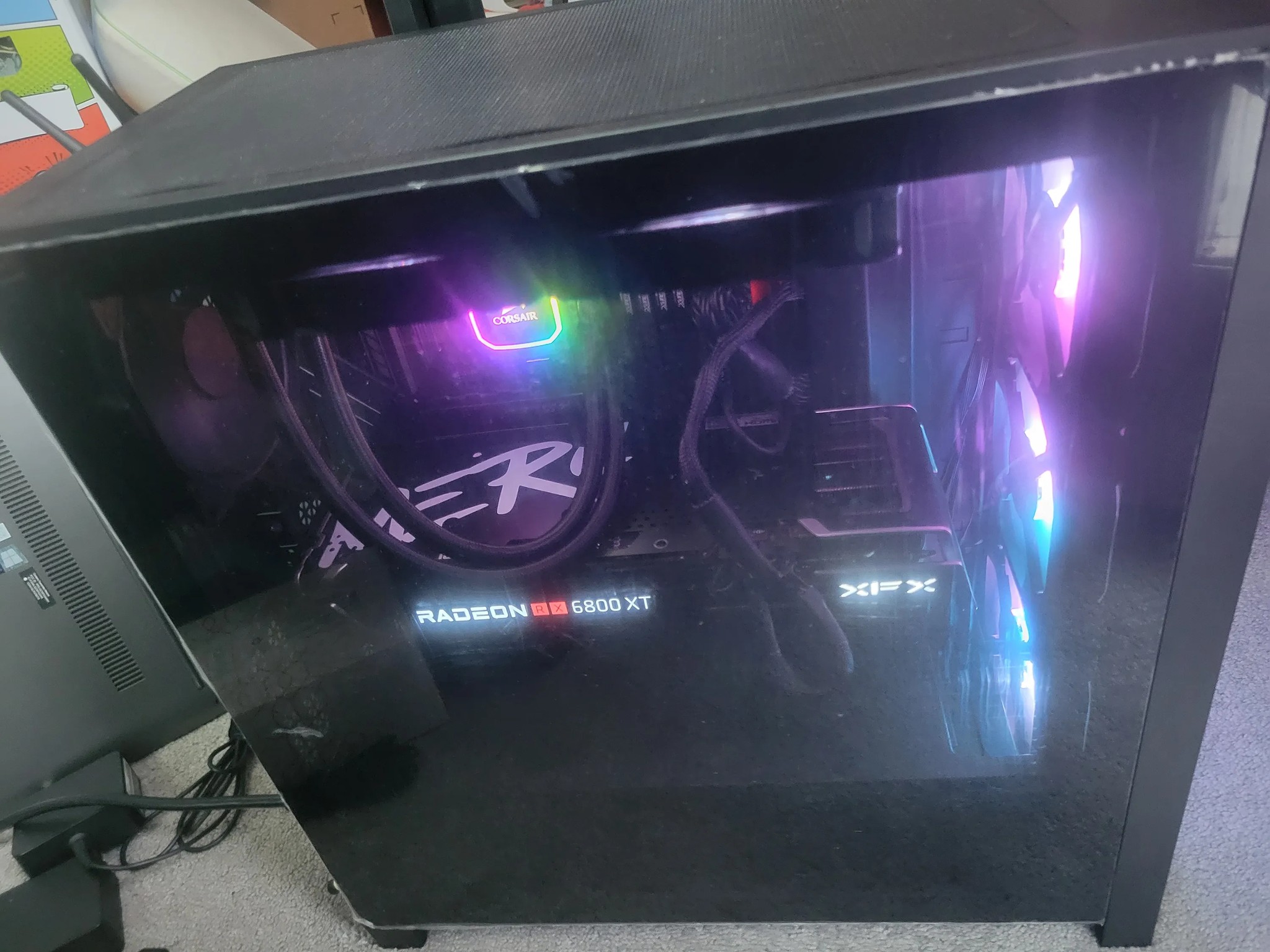 Custom Built Gaming PC - Ryzen 5 5600X3D, MAG X570 Tomahawk WIFI, AMD RX 6800XT, 2TB, 32GB, RGB