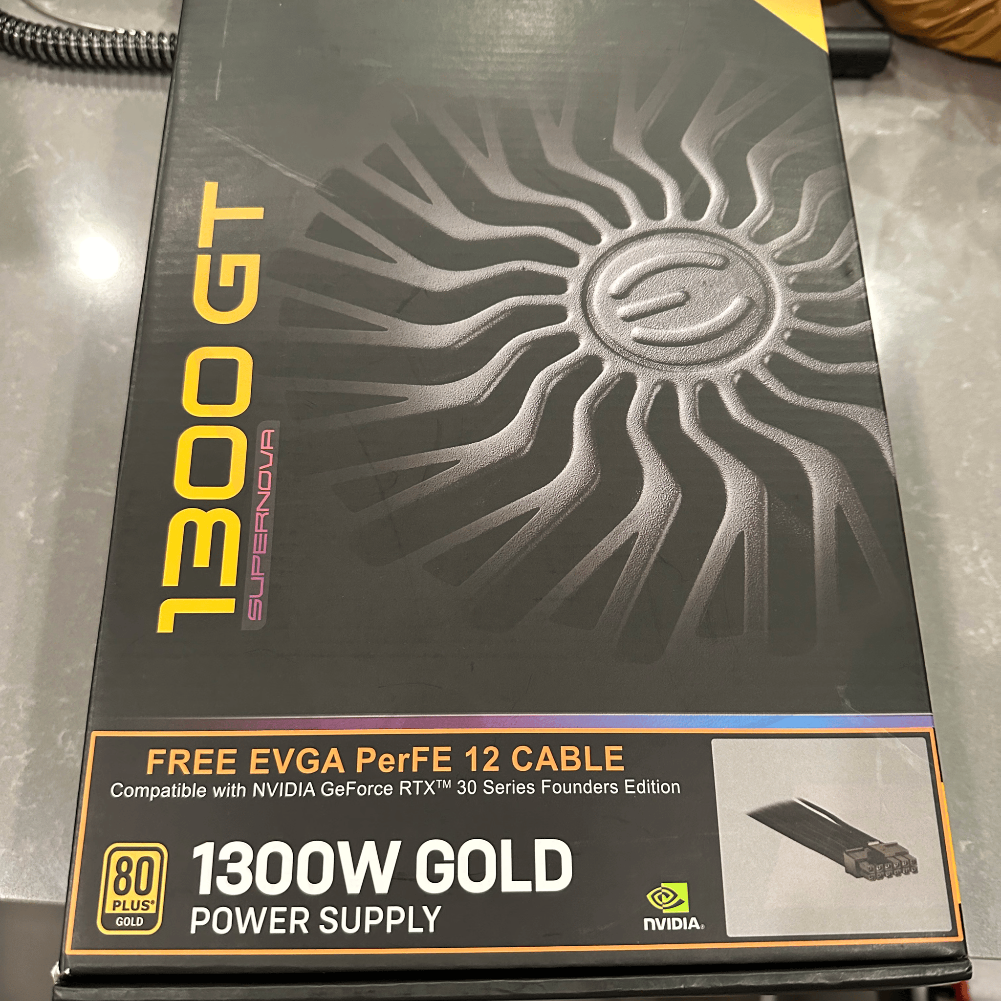 EVGA SuperNOVA 1300 GT, 80 Plus Gold 1300W, Fully Modular Power Supply