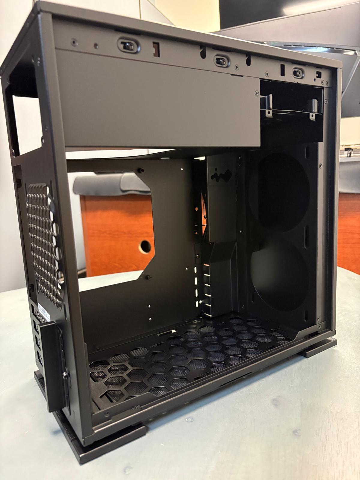 InWin 301 Black Tempered Glass -Micro ATX Tower Gaming Computer Case - OPEN BOX