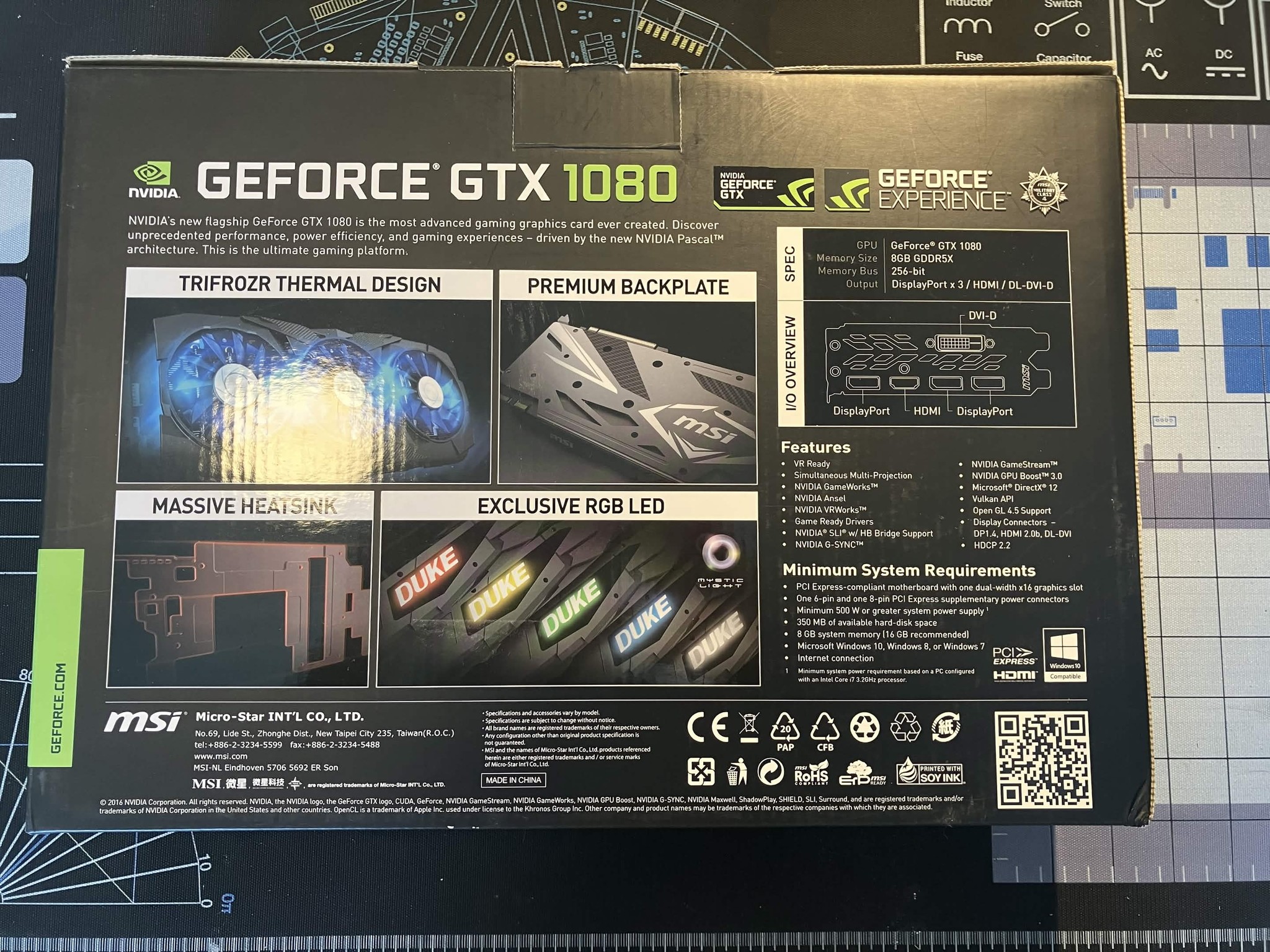 MSI DUKE OC GeForce GTX 1080