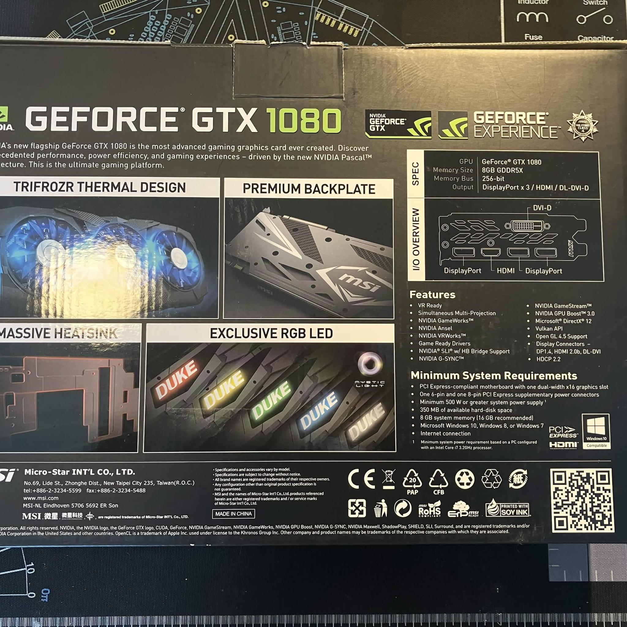 MSI DUKE OC GeForce GTX 1080