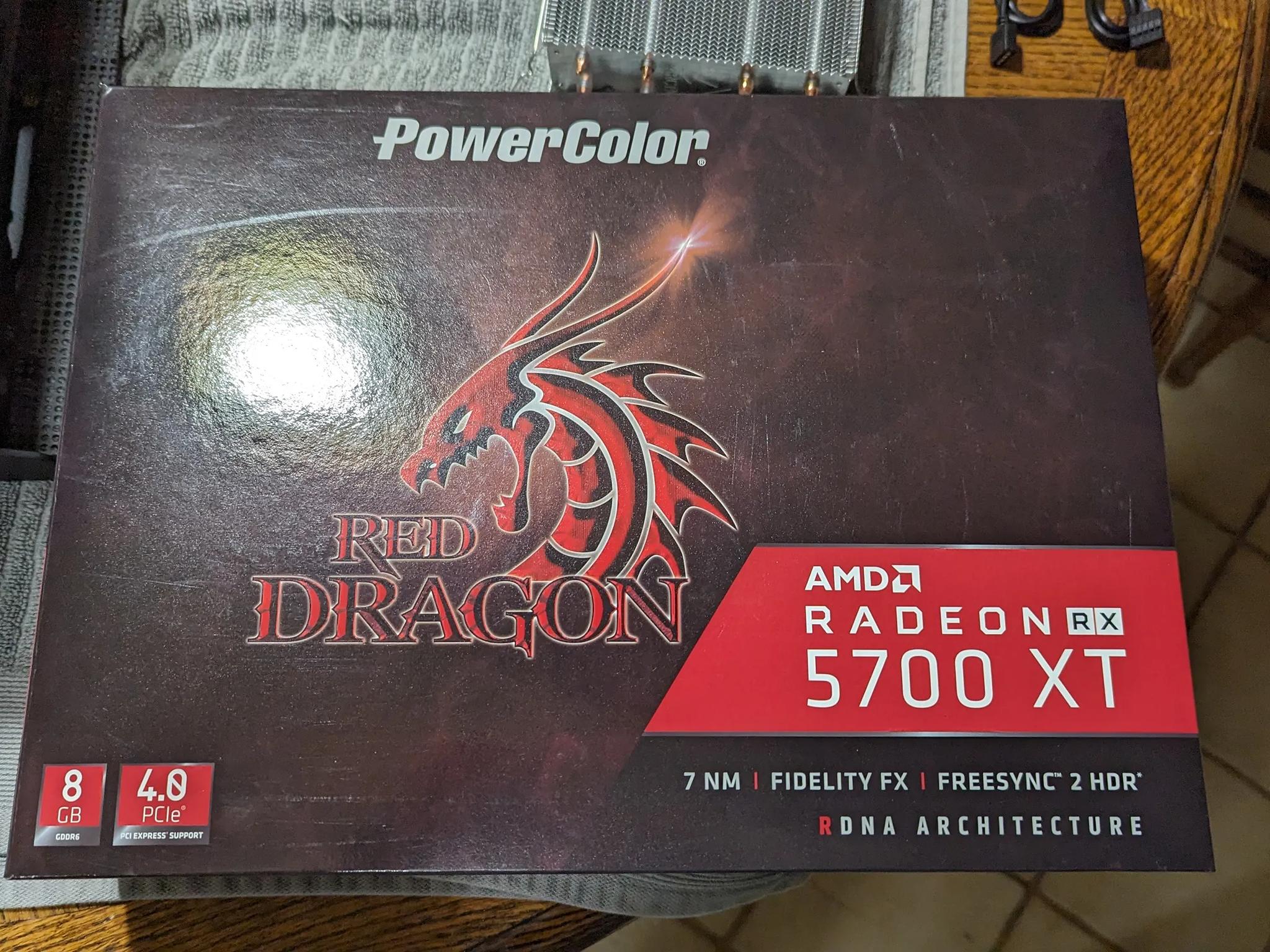 Powercolor Red Dragon AMD 5700XT, Used known working, owned by me!