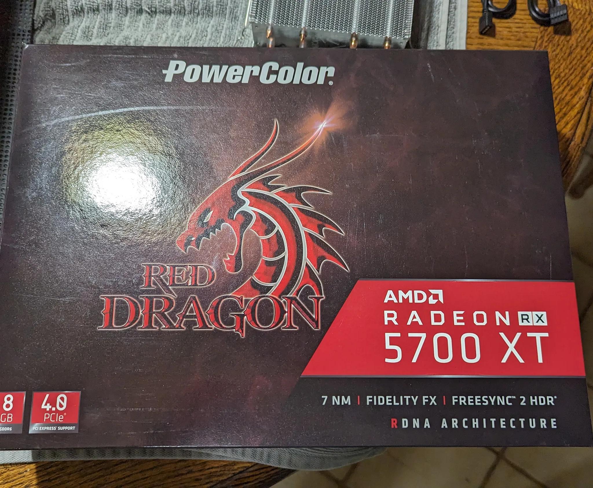 Powercolor Red Dragon AMD 5700XT, Used known working, owned by me!