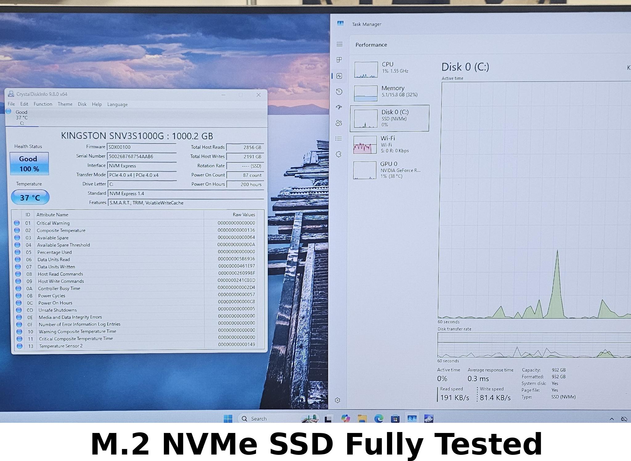 1TB NVMe M.2 SSD (PCIe 4.0) Kingston NV3