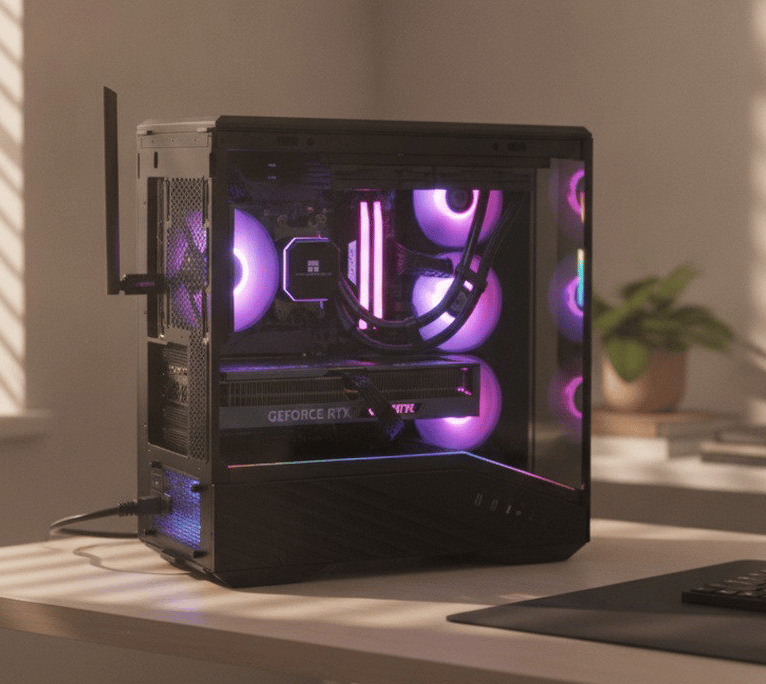 Super Smooth RTX 4070 Ti Gaming PC — Ryzen 5 7600X | 32GB DDR5 | 240mm AIO | Lian Li V100...