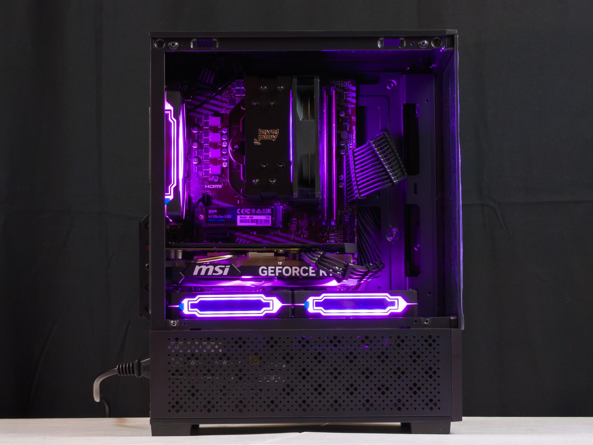 💜🖤 RTX 4060 / Ryzen 7 3700X / 32GB Gaming PC 🖤💜