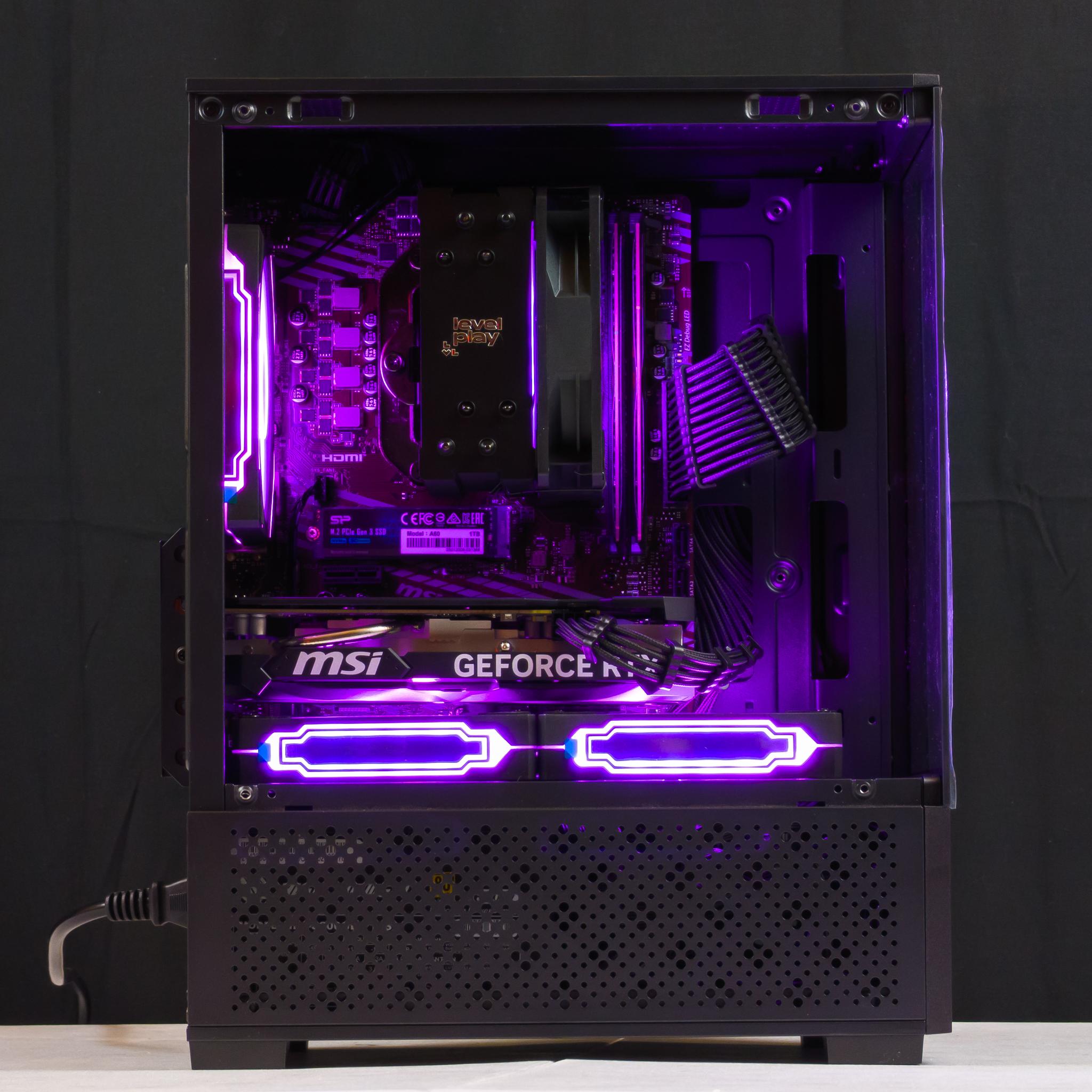 💜🖤 RTX 4060 / Ryzen 7 3700X / 32GB Gaming PC 🖤💜