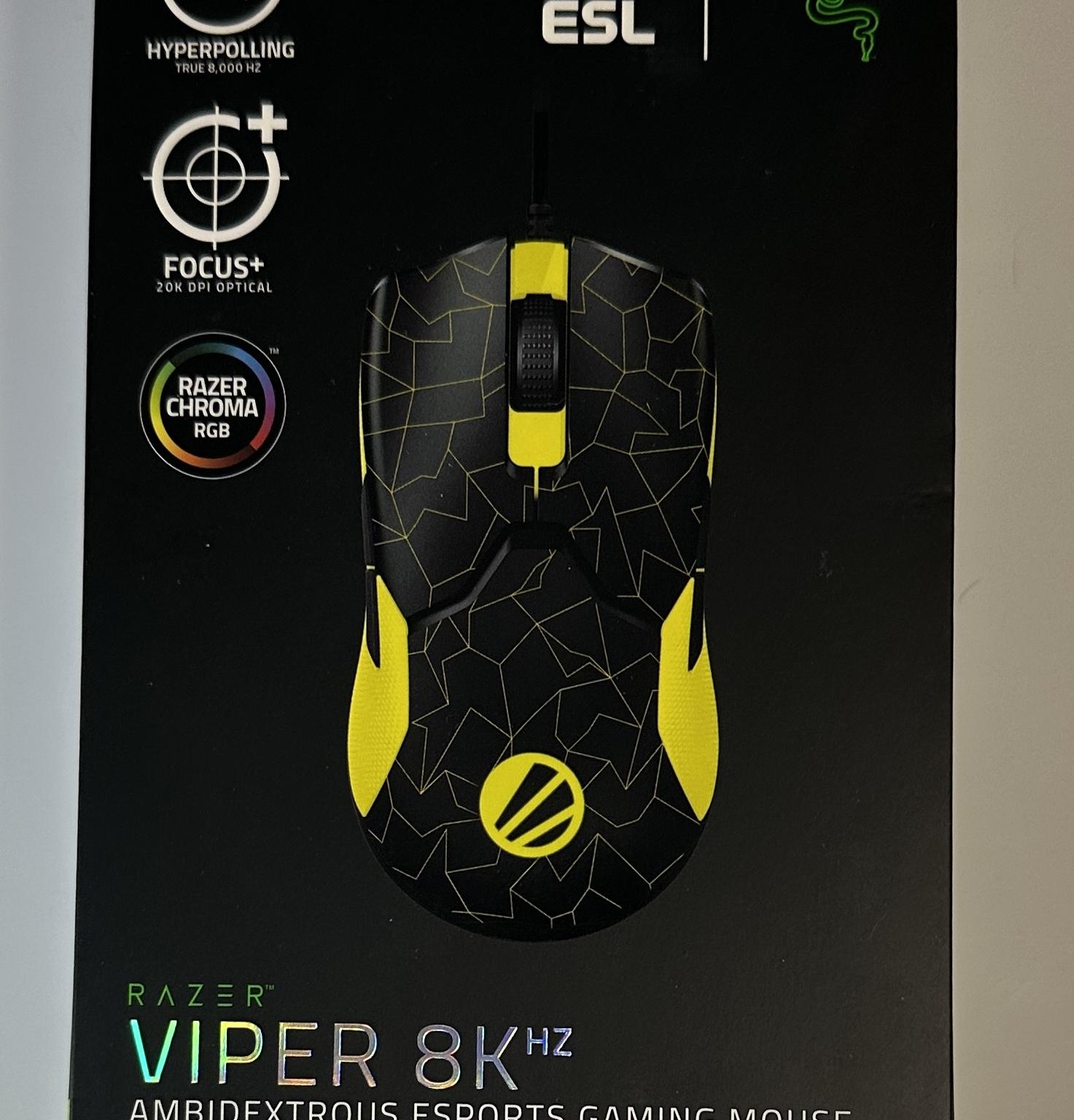 Razer Viper 8KHz ultralight ambidextrous wired gaming mouse ESL edition, sealed