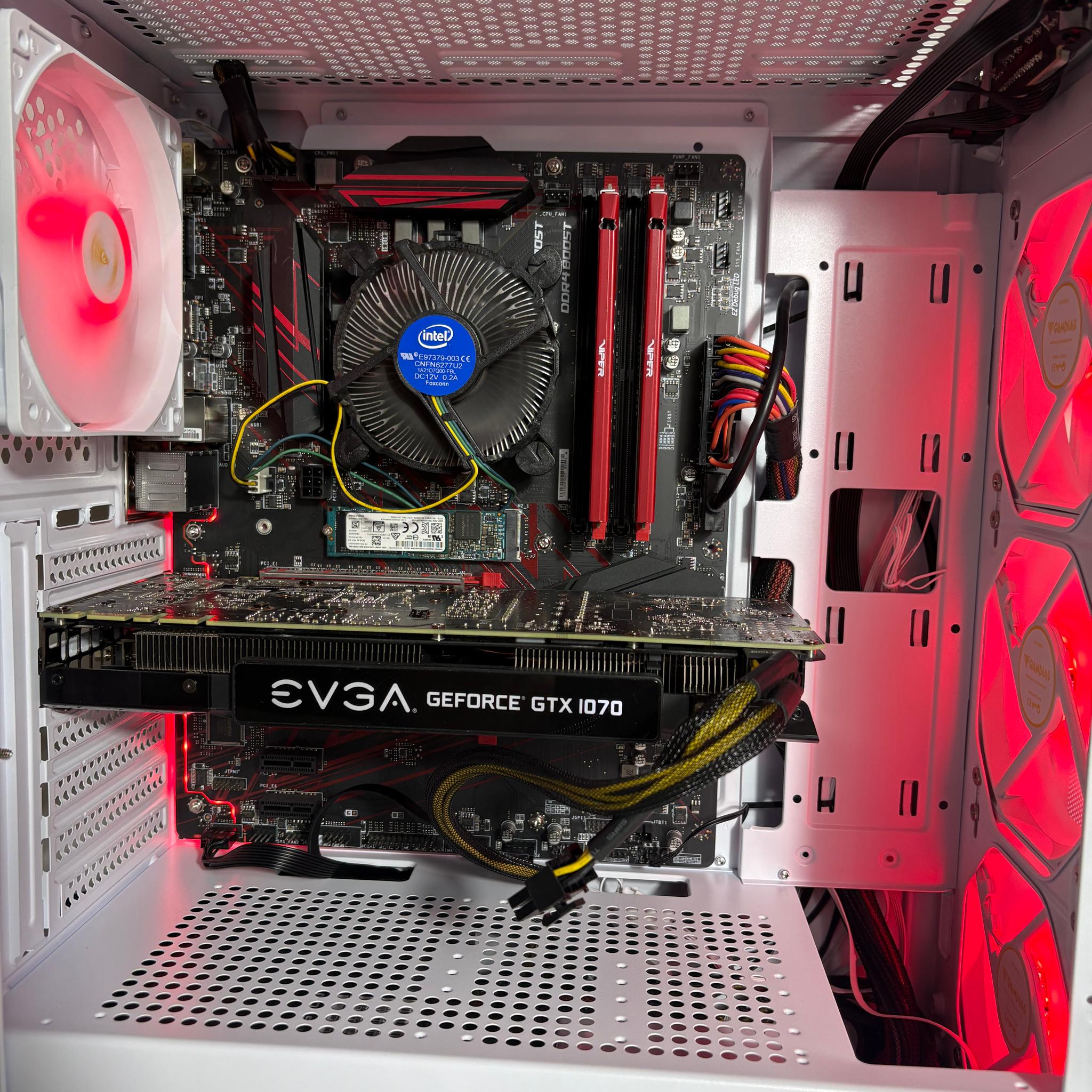 Glacier Valley (V3) Gaming PC - Intel Core i5 8500, GTX 1070, 16GB DDR4, 256GB SSD