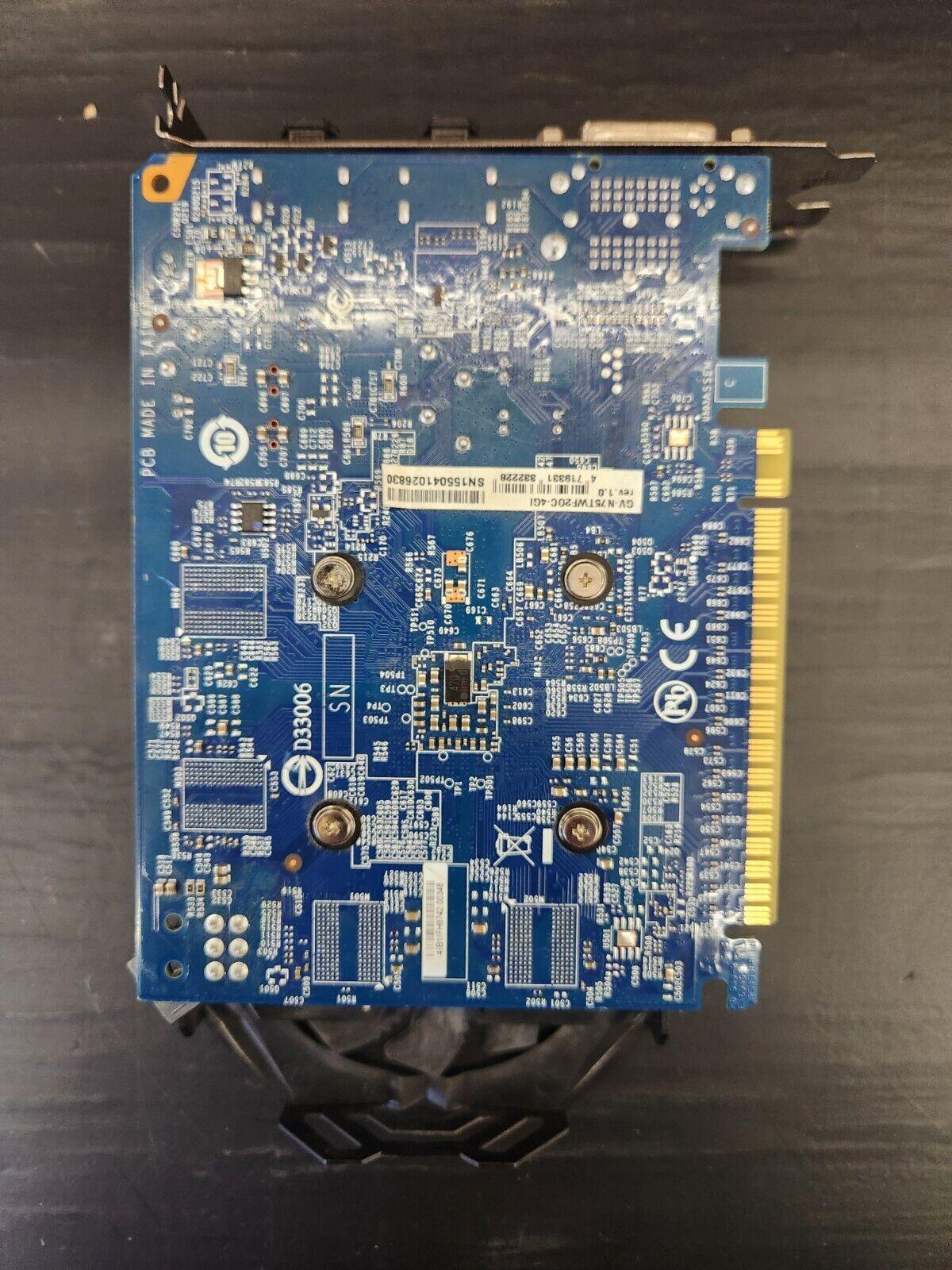 Gigabyte GeForce GTX 750 Ti WindForce 4GB GDDR5 Graphics Card - DVI, HDMI