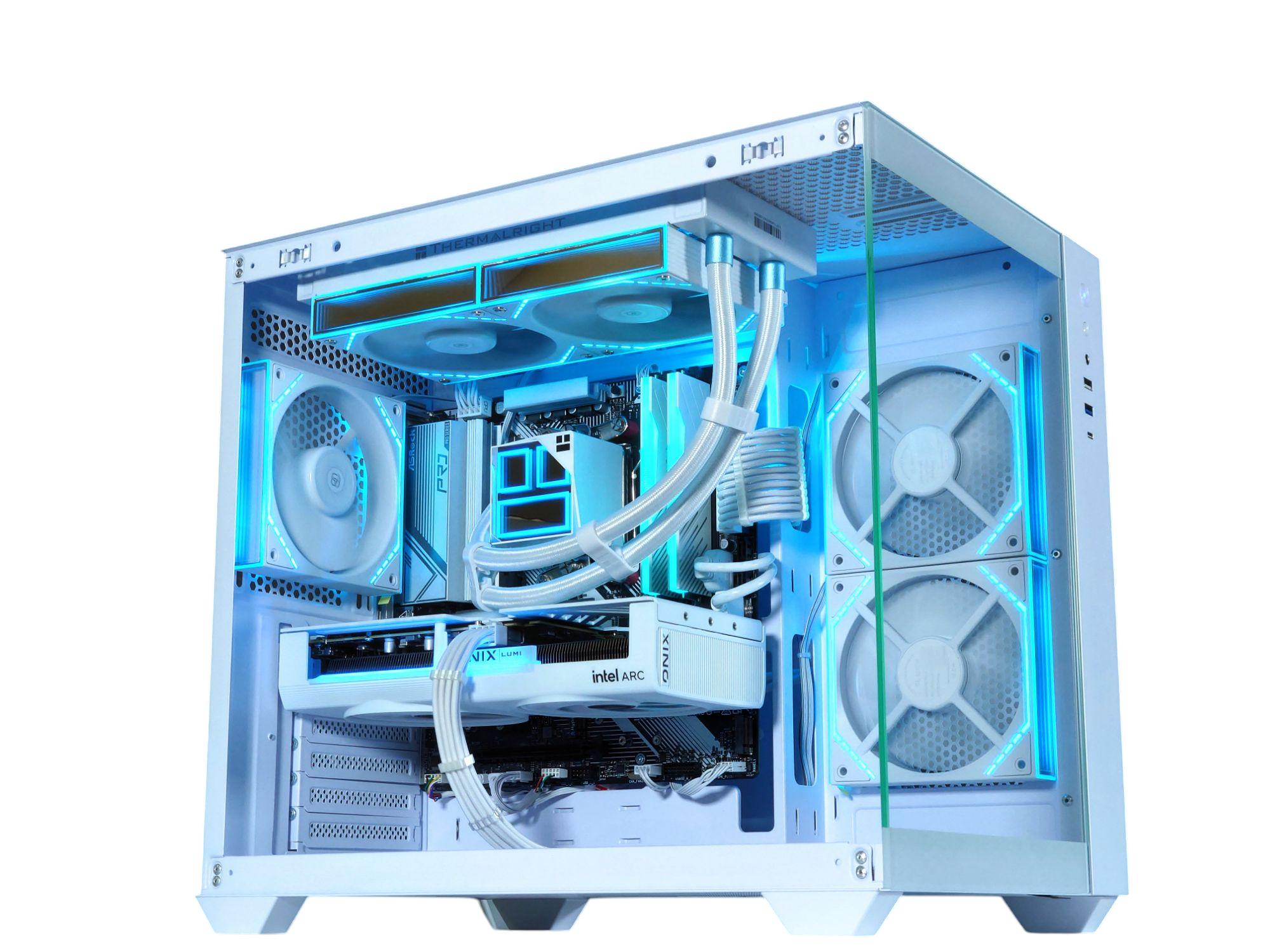 🤍🏔️Arc Gaming PC❄️Intel Arc B580 12GB❄️AMD Ryzen 5 7500F 6 core❄️32GB DDR5❄️1TB NVME