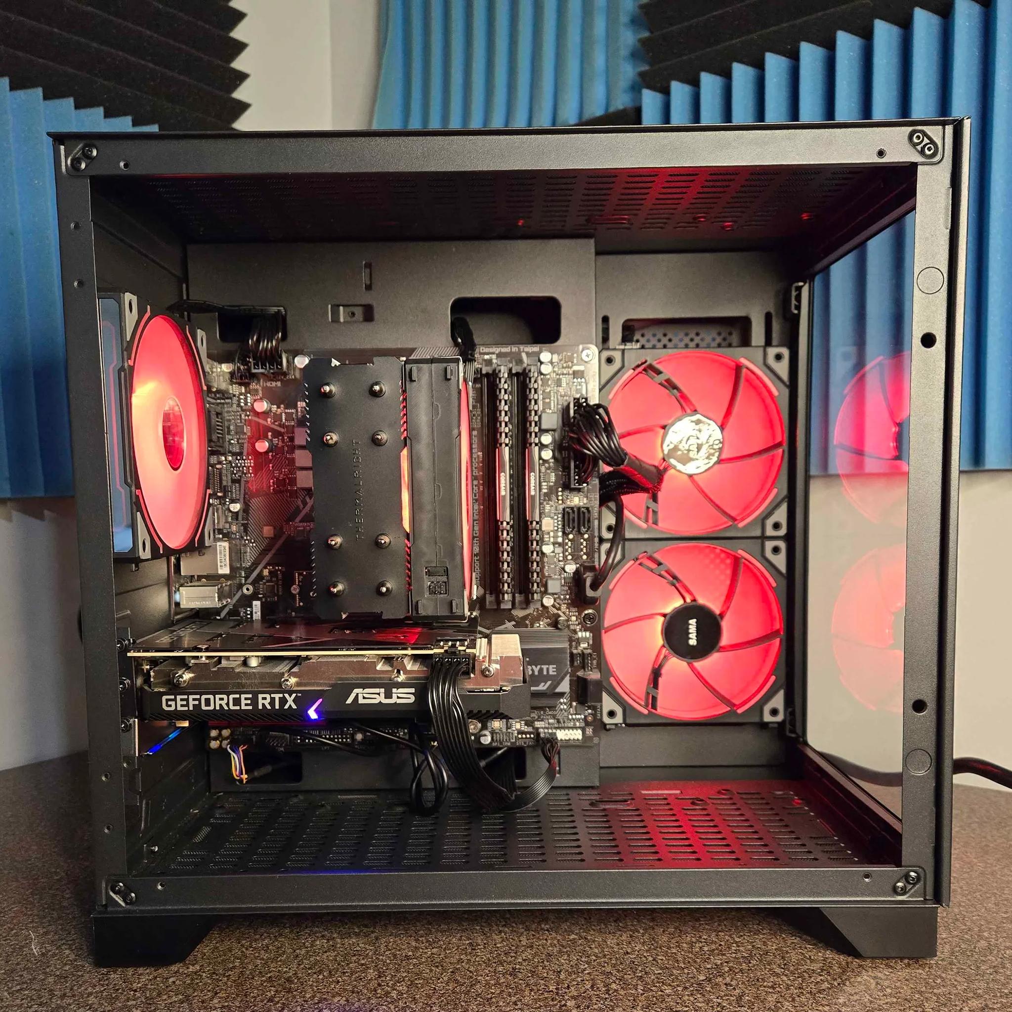 Mondrian: 10400F 3060TI 32GB cubist gaming build