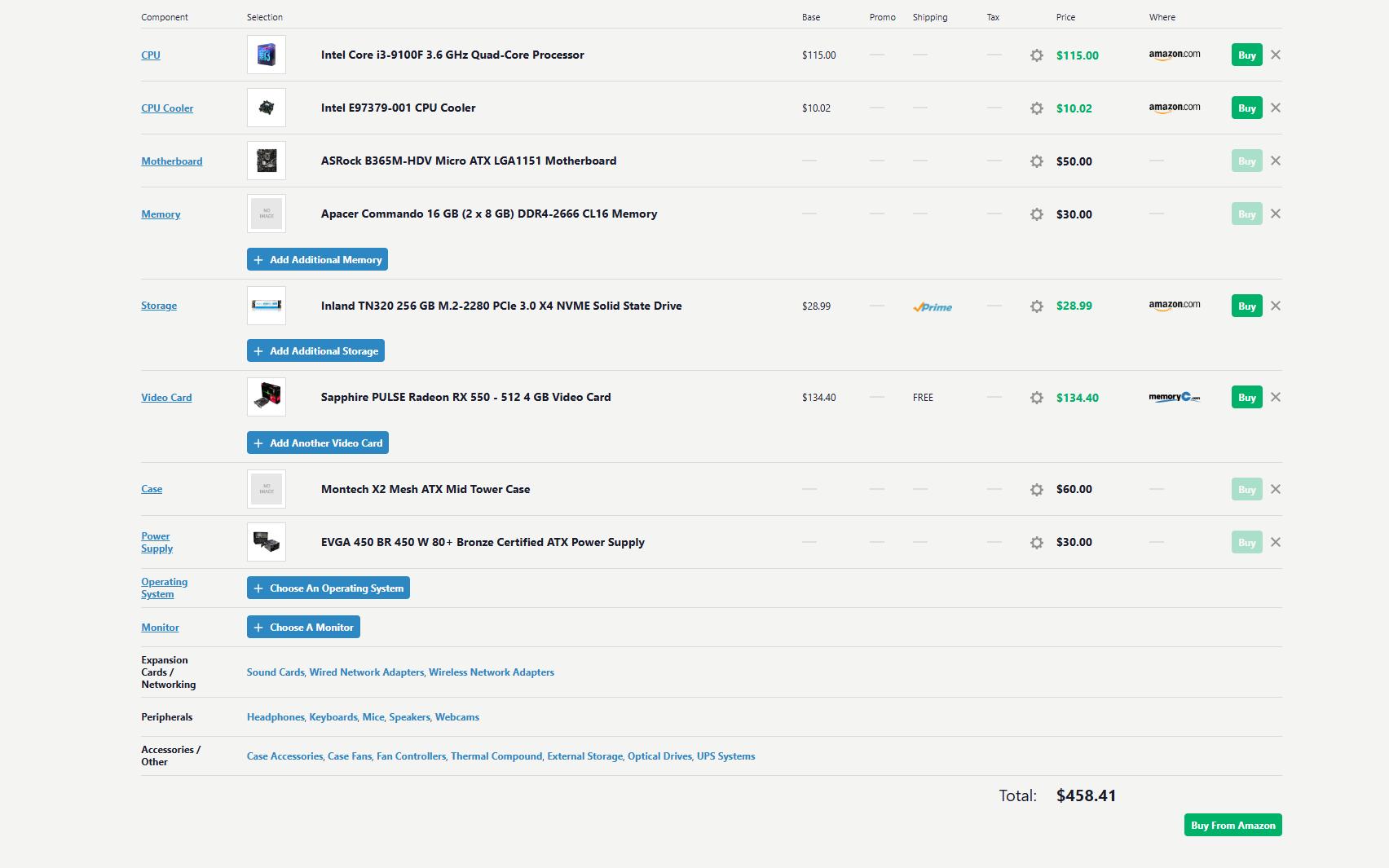 Entry Level Gaming PC