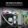 (SALE! 🔥) Corsair iCUE H150i Elite Capellix AIO w/QL120 Fans & LCD Upgrade (White)
