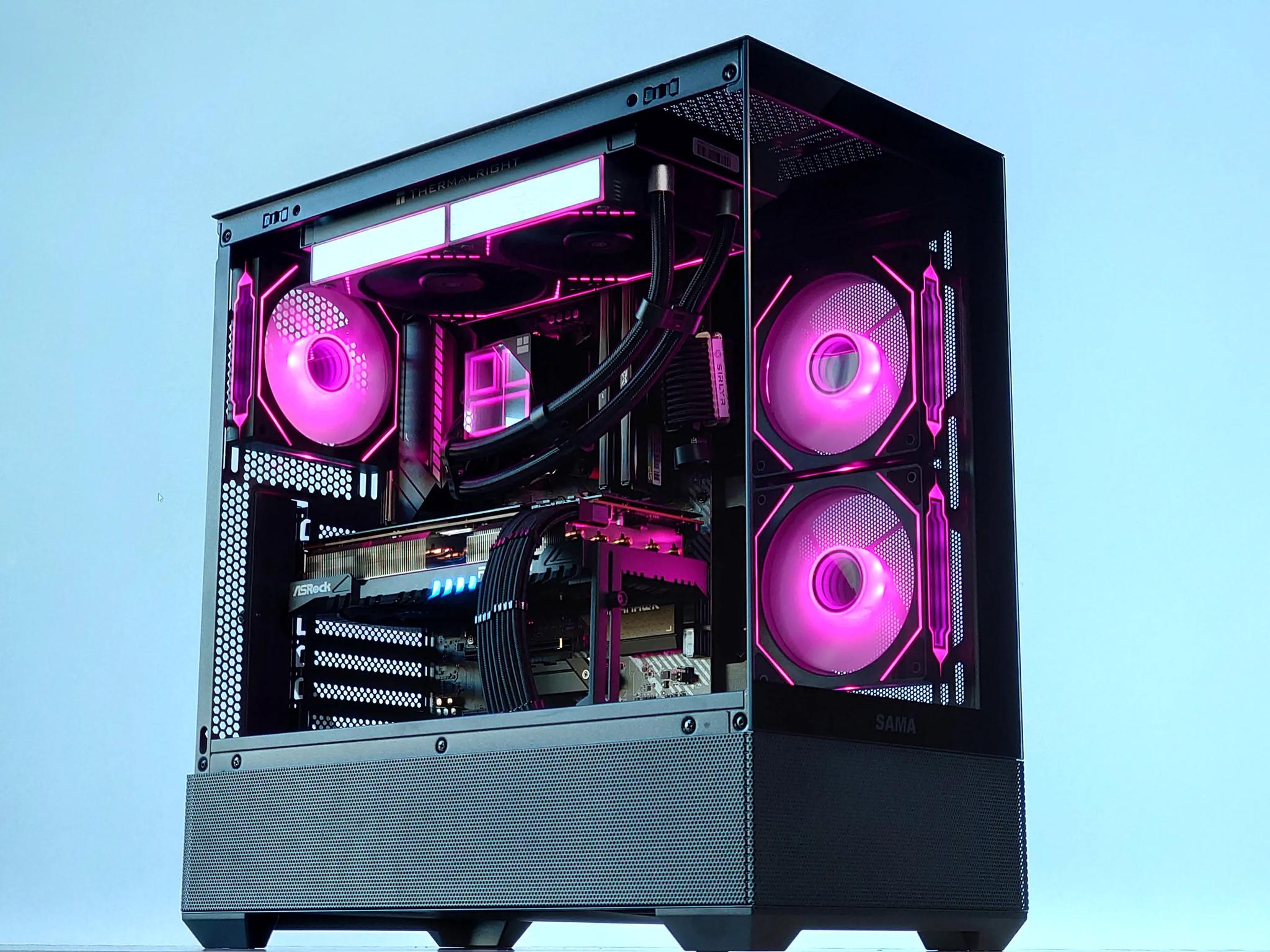 💧🧬Liquid Cooled Gaming PC🚀 AMD RX 7800 XT 16GB🚀AMD Ryzen 7 5700X3D 3D V-Cache🚀 32GB DDR4🚀1TB SSD