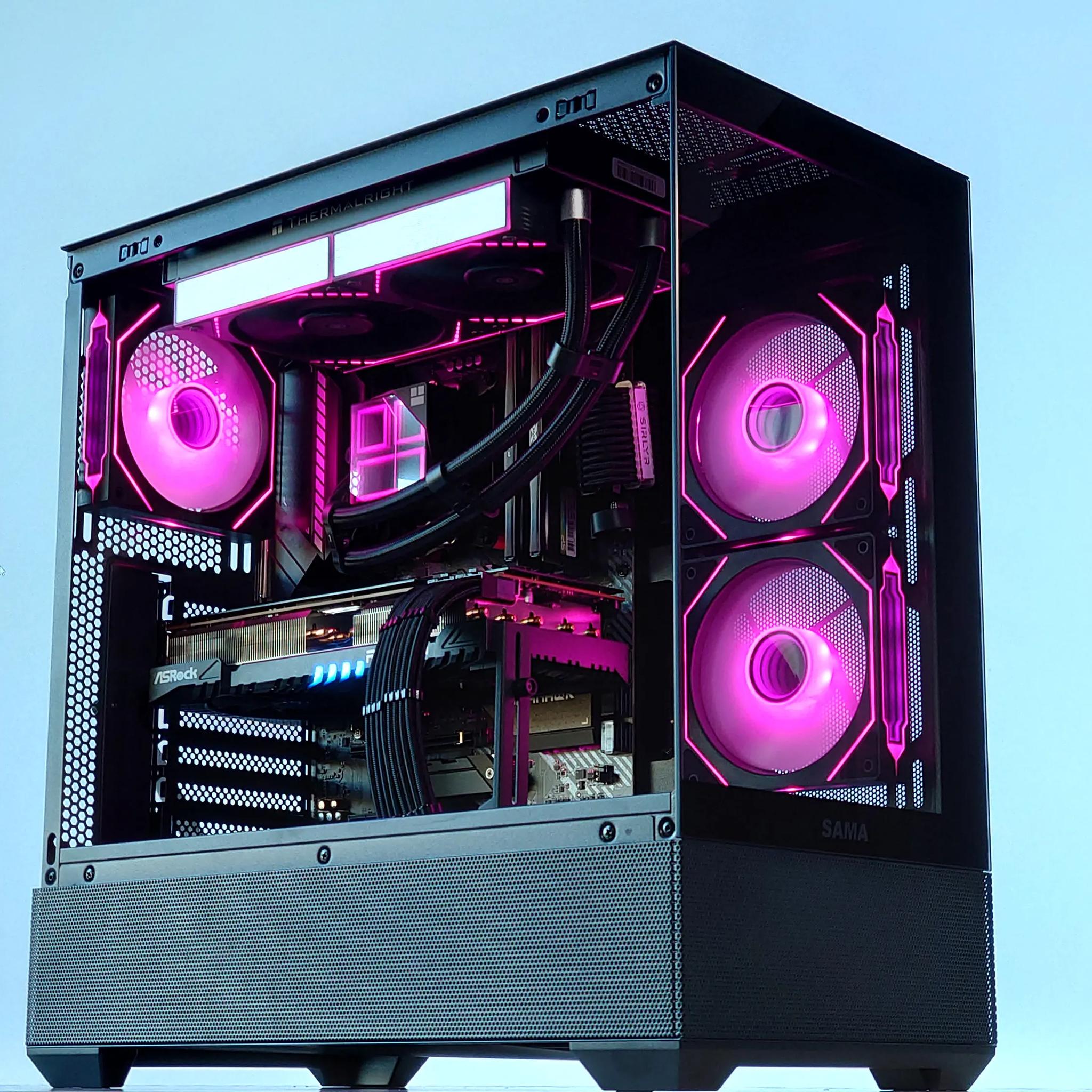 💧🧬Liquid Cooled Gaming PC🚀 AMD RX 7800 XT 16GB🚀AMD Ryzen 7 5700X3D 3D V-Cache🚀 32GB DDR4🚀1TB SSD