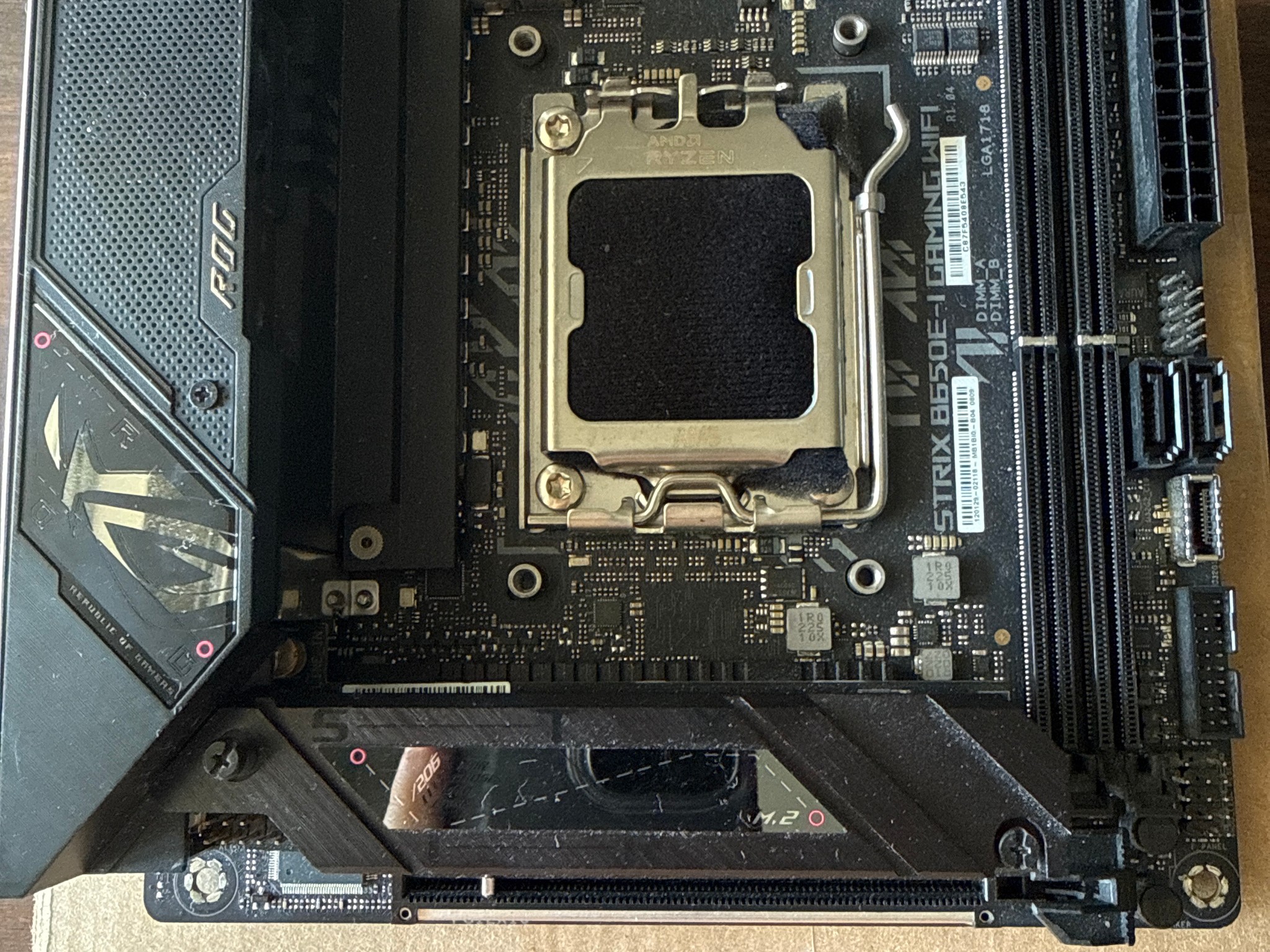 Asus ROG B650E-I ITX AM5 motherboard