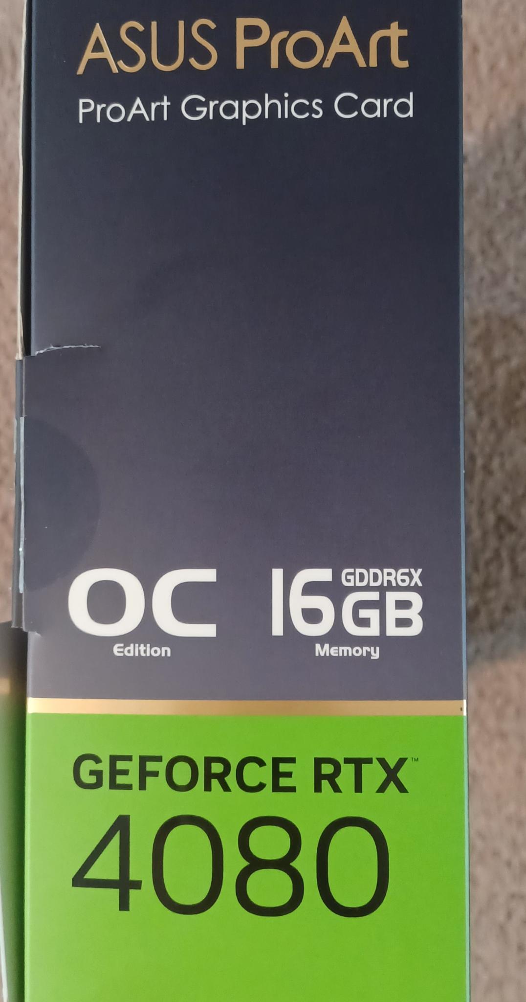 ASUS ProArt NVIDIA GeForce RTX 4080 OC GDDR6X 16GB NEW