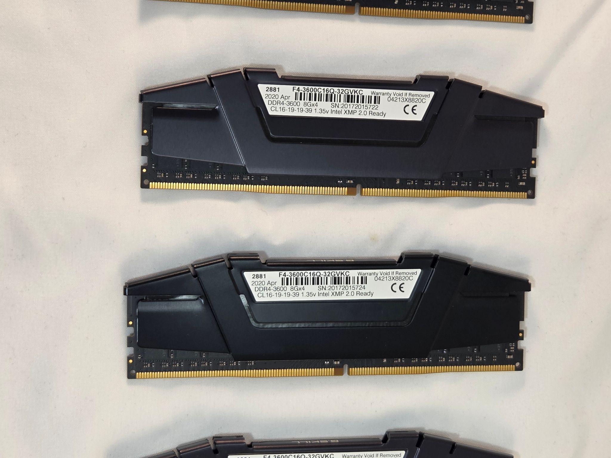 G.Skill Ripjaws V DDR4 3600Mhz 32GB (8x4GB) Black