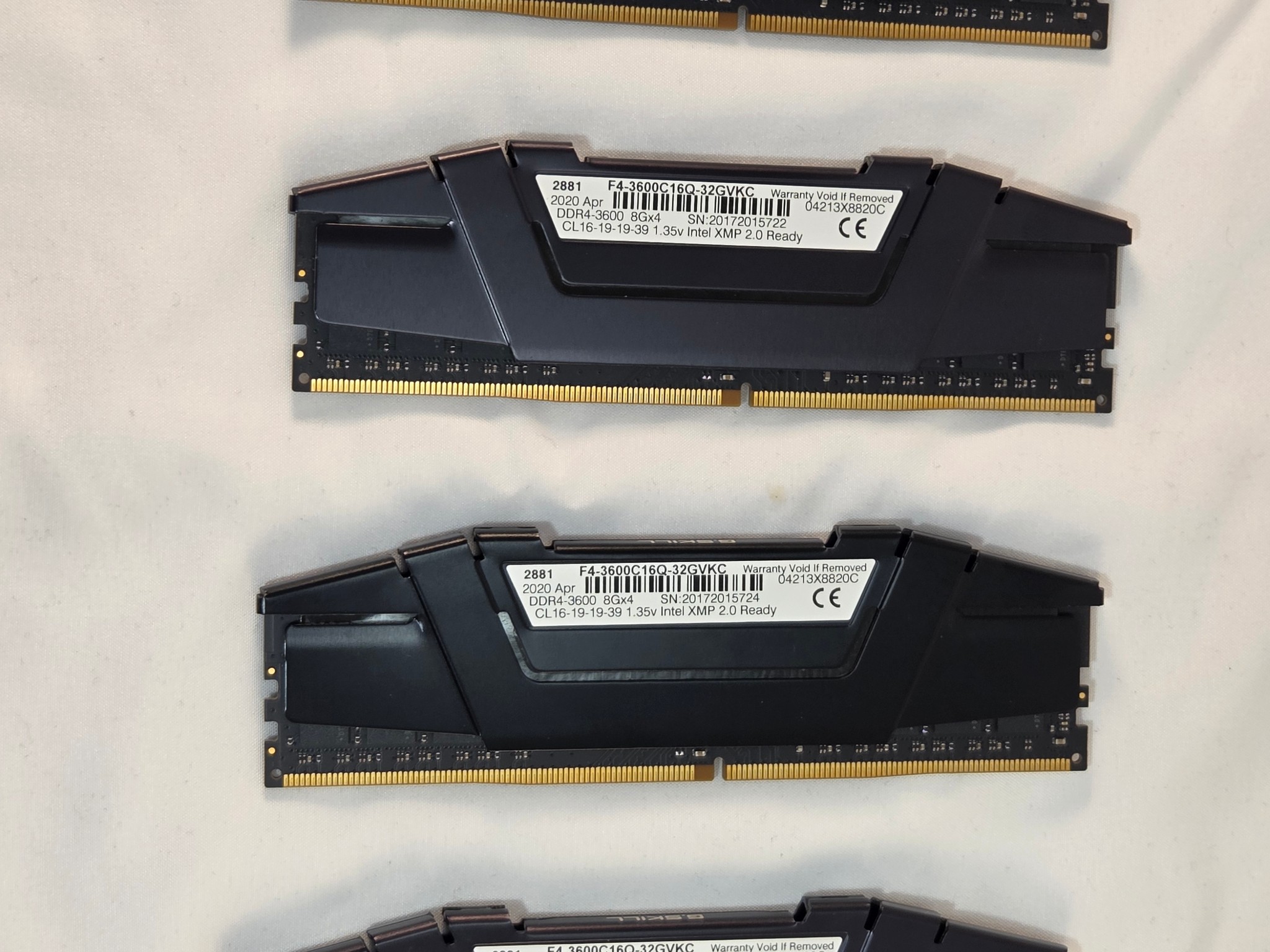 G.Skill Ripjaws V DDR4 3600Mhz 32GB (8x4GB) Black