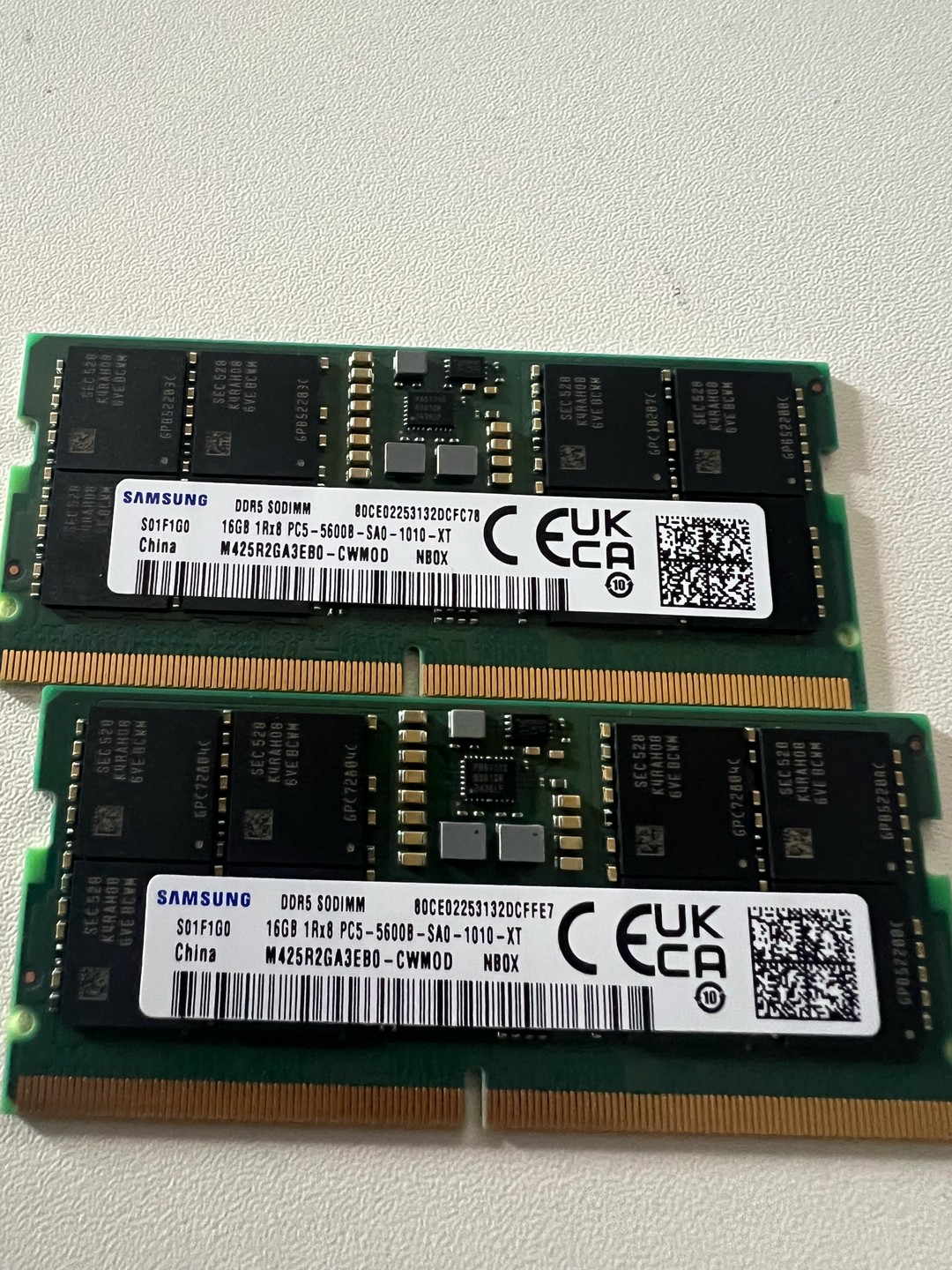 Samsung 32GB DDR5 Laptop RAM Kit (2 x 16GB) 5600MHz SODIMM - Brand