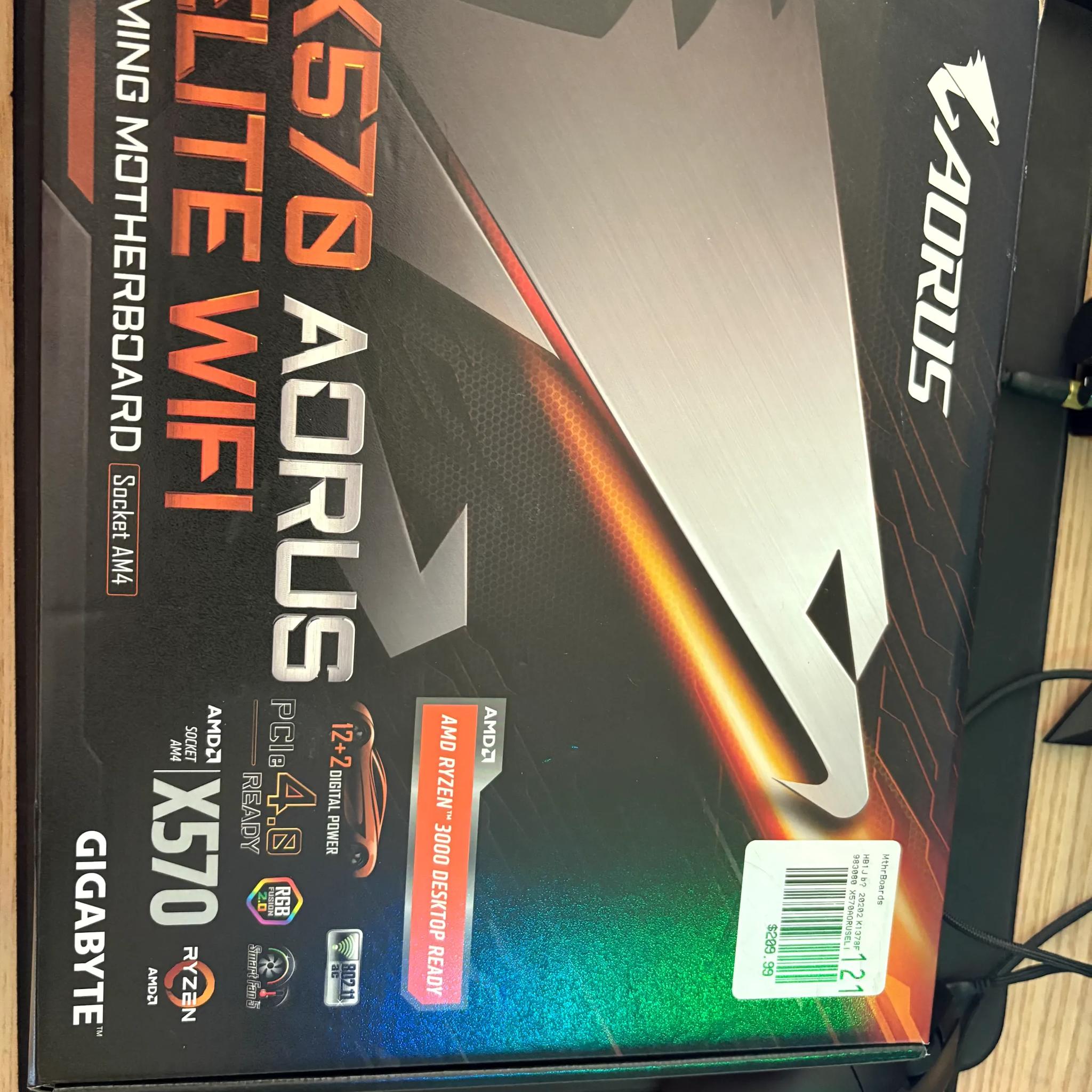 GIGABYTE X570 Aorus Elite WiFi w/ Original Box