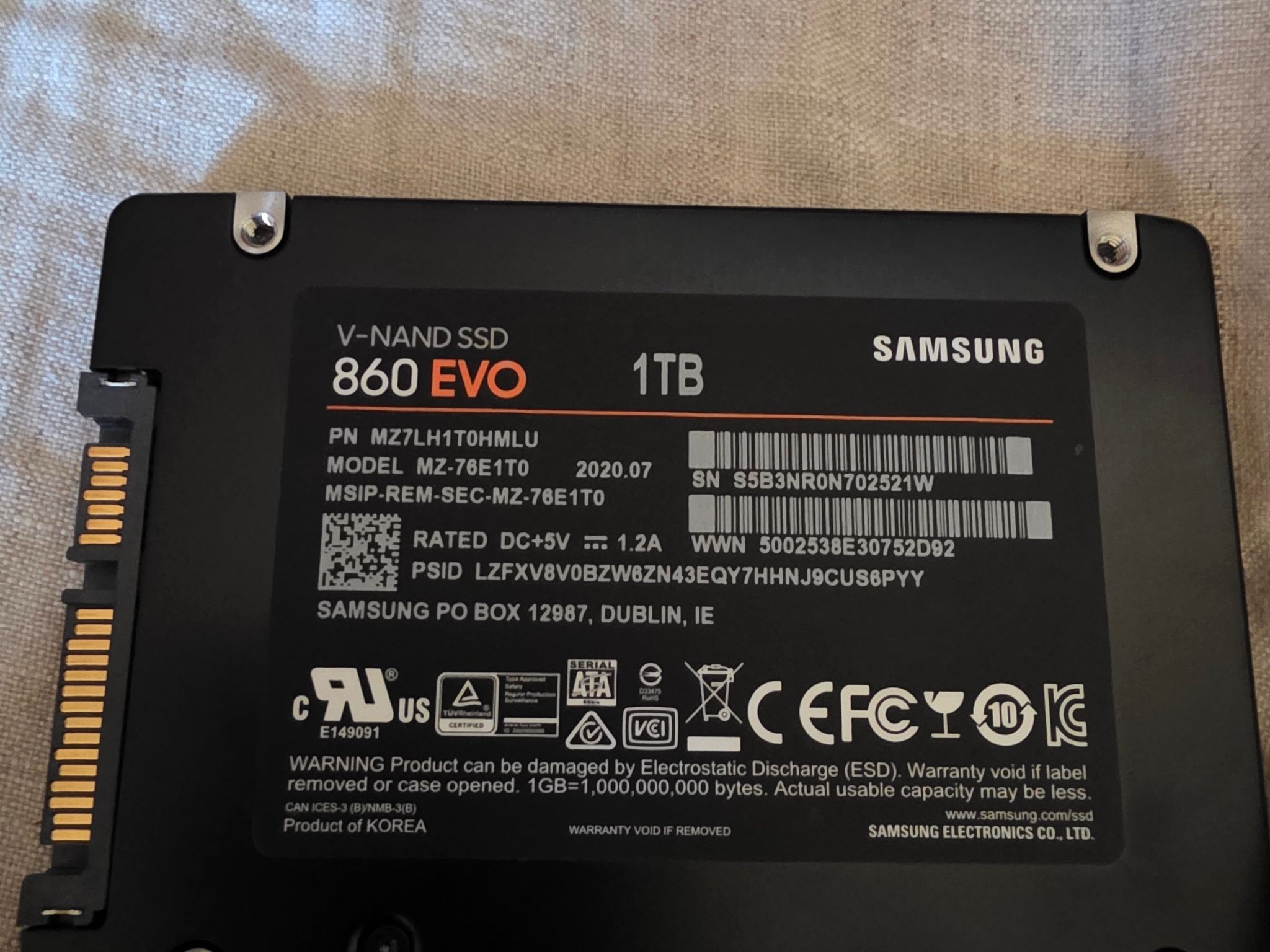Samsung 860 EVO 1 TB