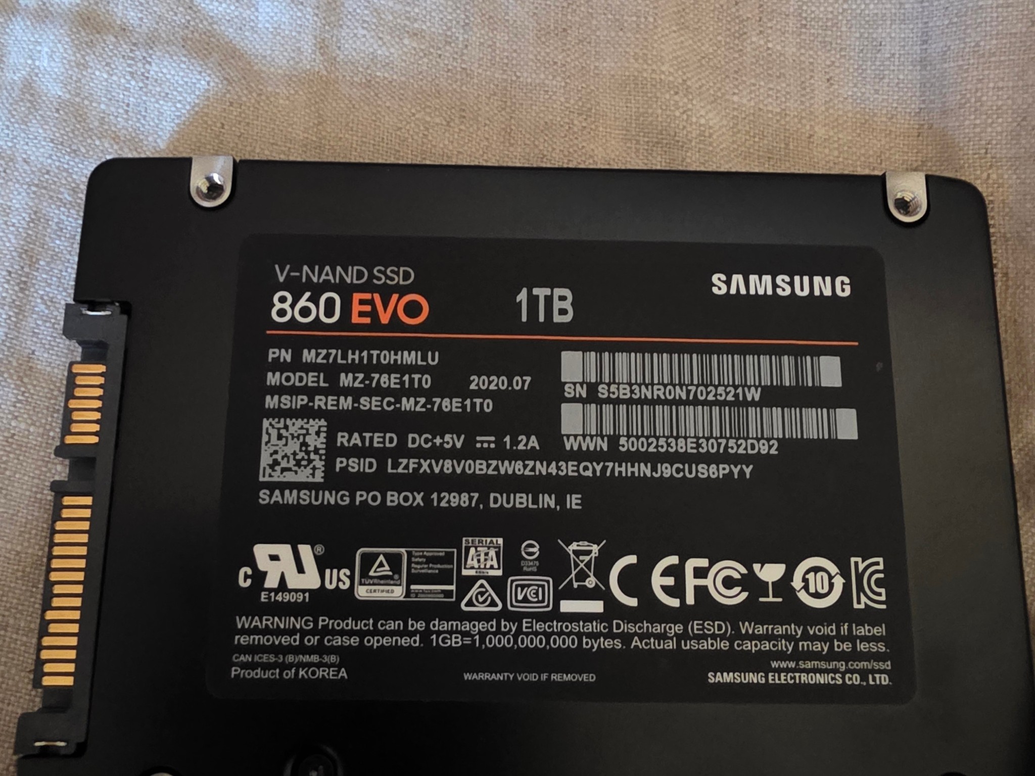 Samsung 860 EVO 1 TB
