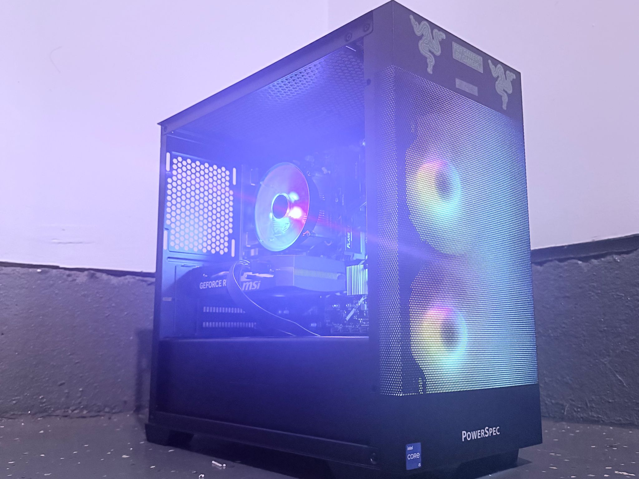 🌈"Cyber Vortex"⚫️ | 1440p Gaming | RTX 5060 | i5 14400F | 16GB DDR5 | 1TB SSD | Free Shipping