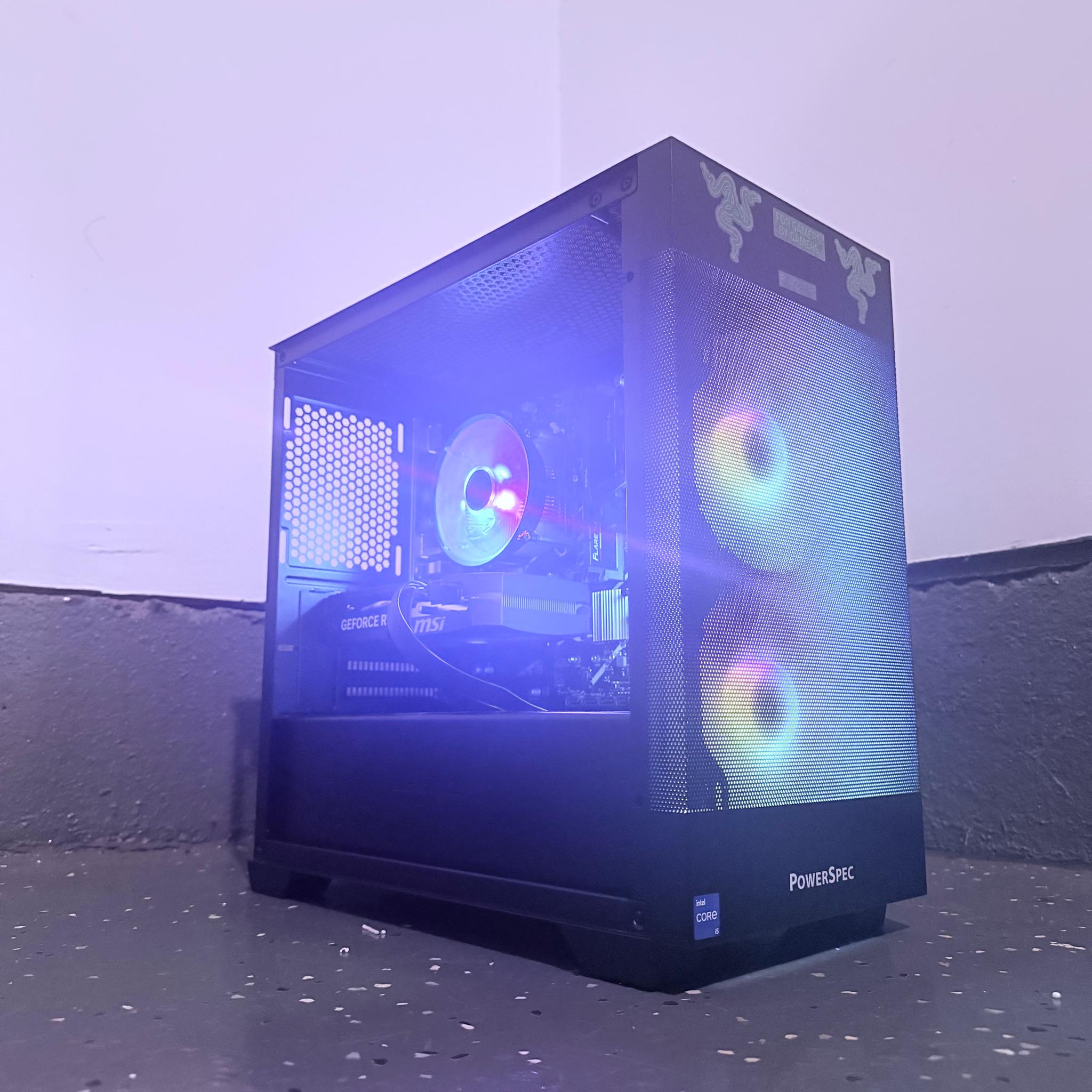 🌈"Cyber Vortex"⚫️ | 1440p Gaming | RTX 5060 | i5 14400F | 16GB DDR5 | 1TB SSD | Free Shipping