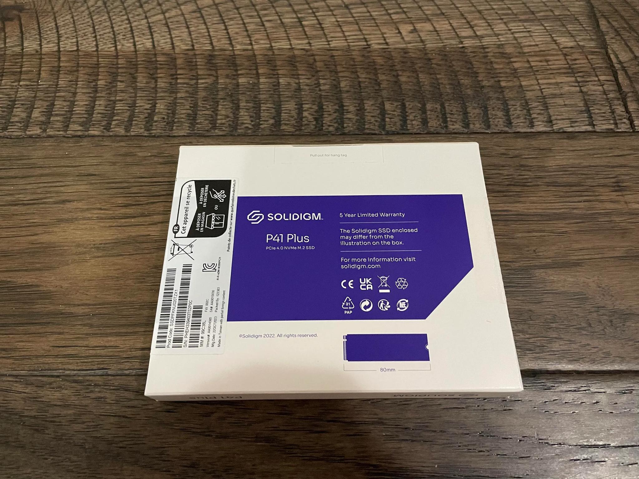 2TB Solidigm P41 Plus M.2 2280 NVMe SSD (NEW)