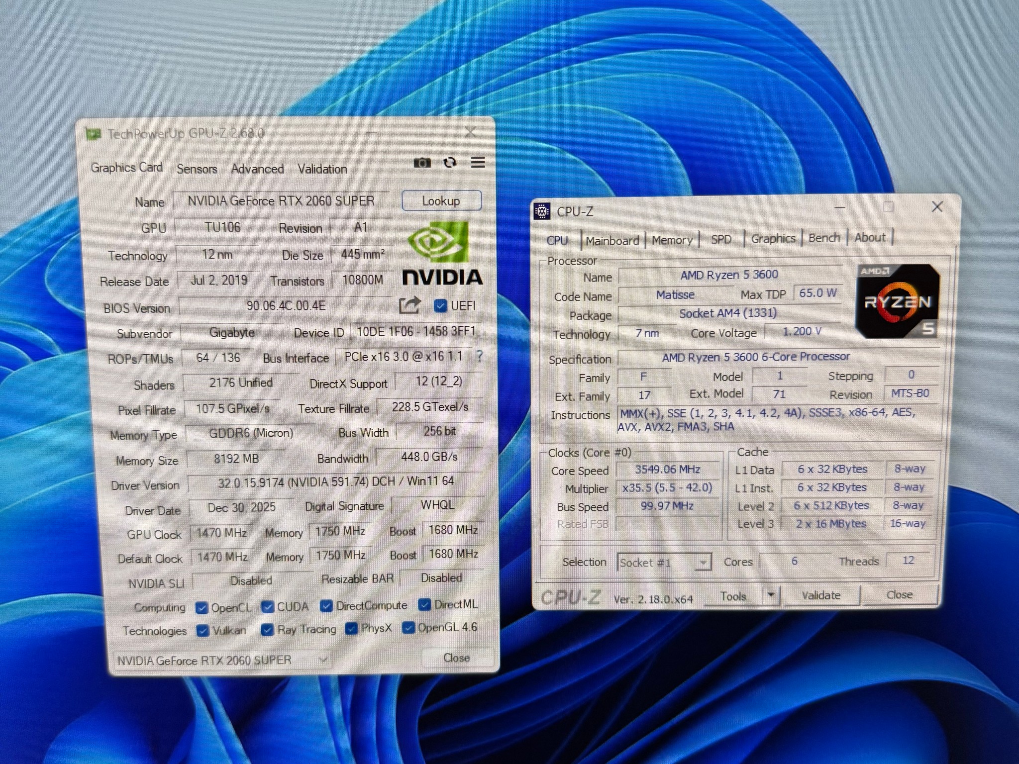 2060 Super, Ryzen 5 3600 Gaming PC 1080p Beast
