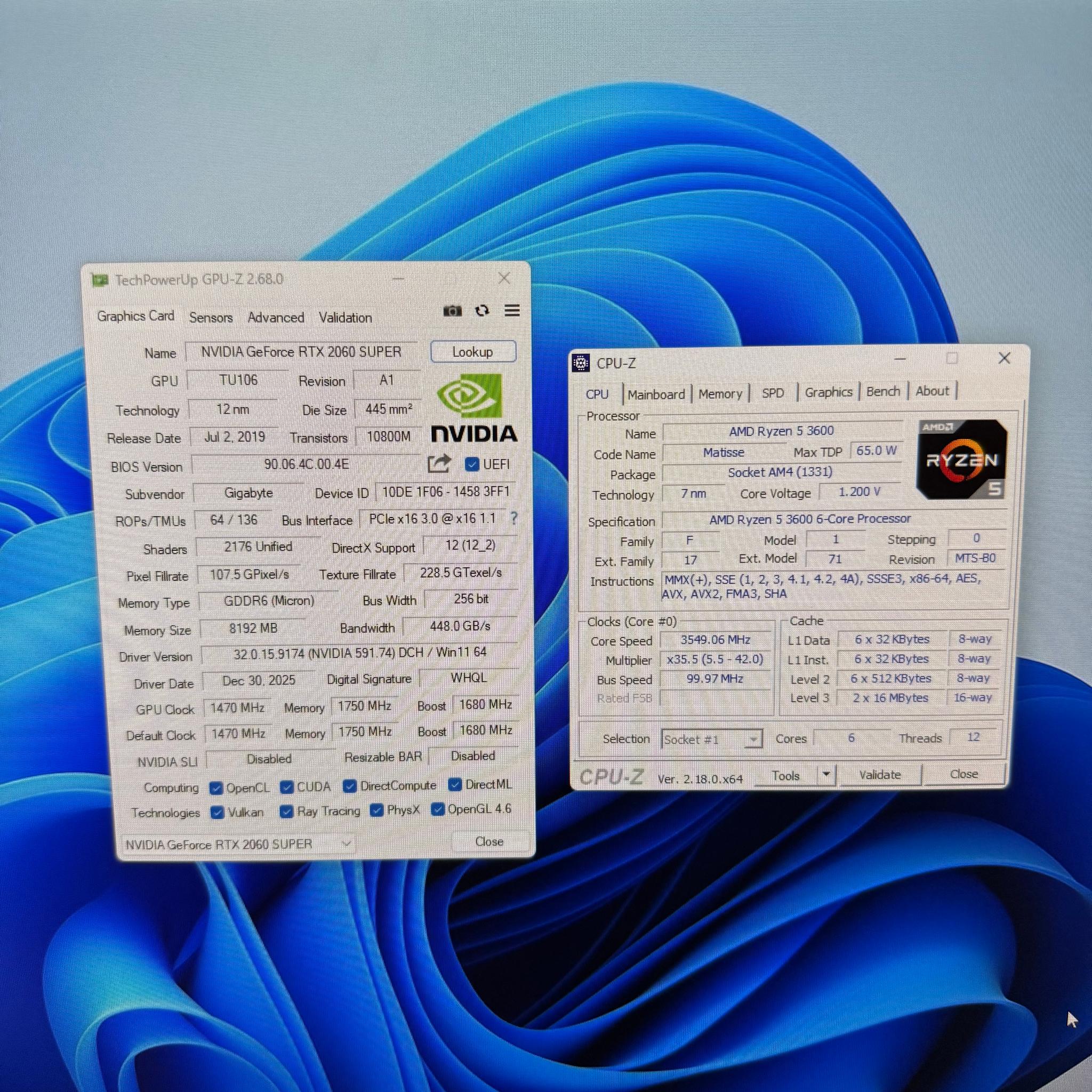 2060 Super, Ryzen 5 3600 Gaming PC 1080p Beast