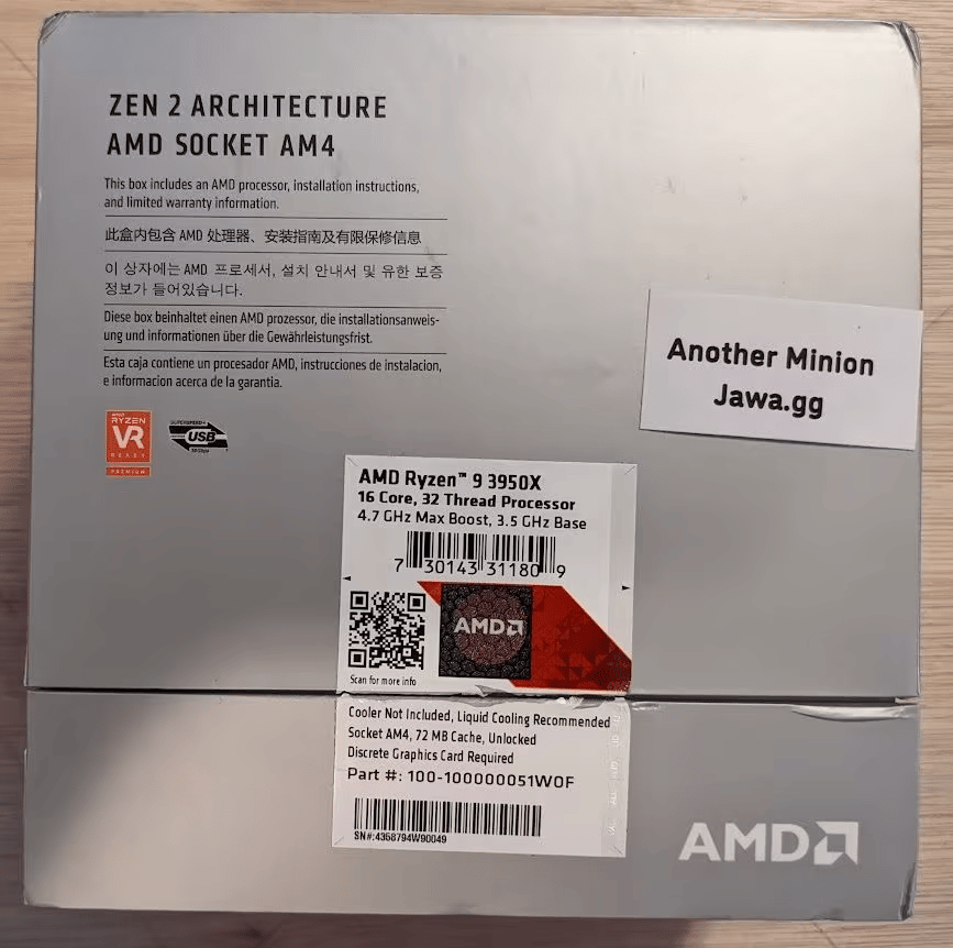 AMD Ryzen R9 3950X CPU