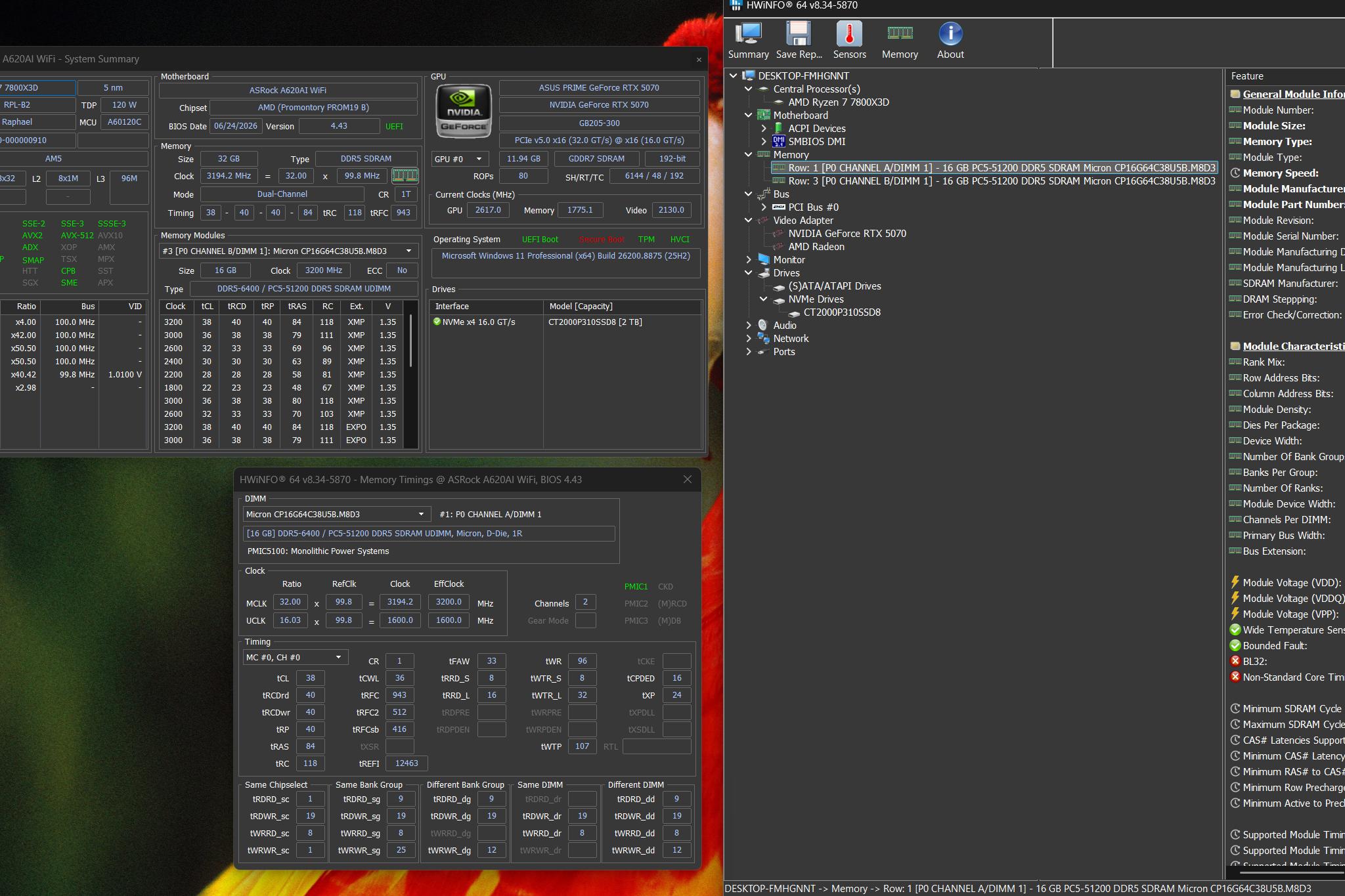 "Dark Ore" | 7800X3D | Asus 5070 | 32GB DDR5 | 2TB Nvme |