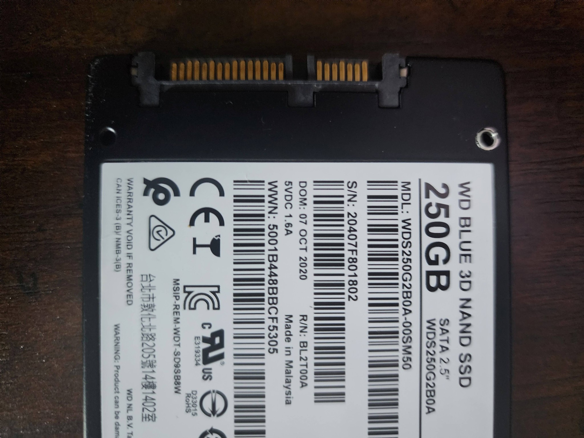 Western Digital WD Blue 250GB SSD