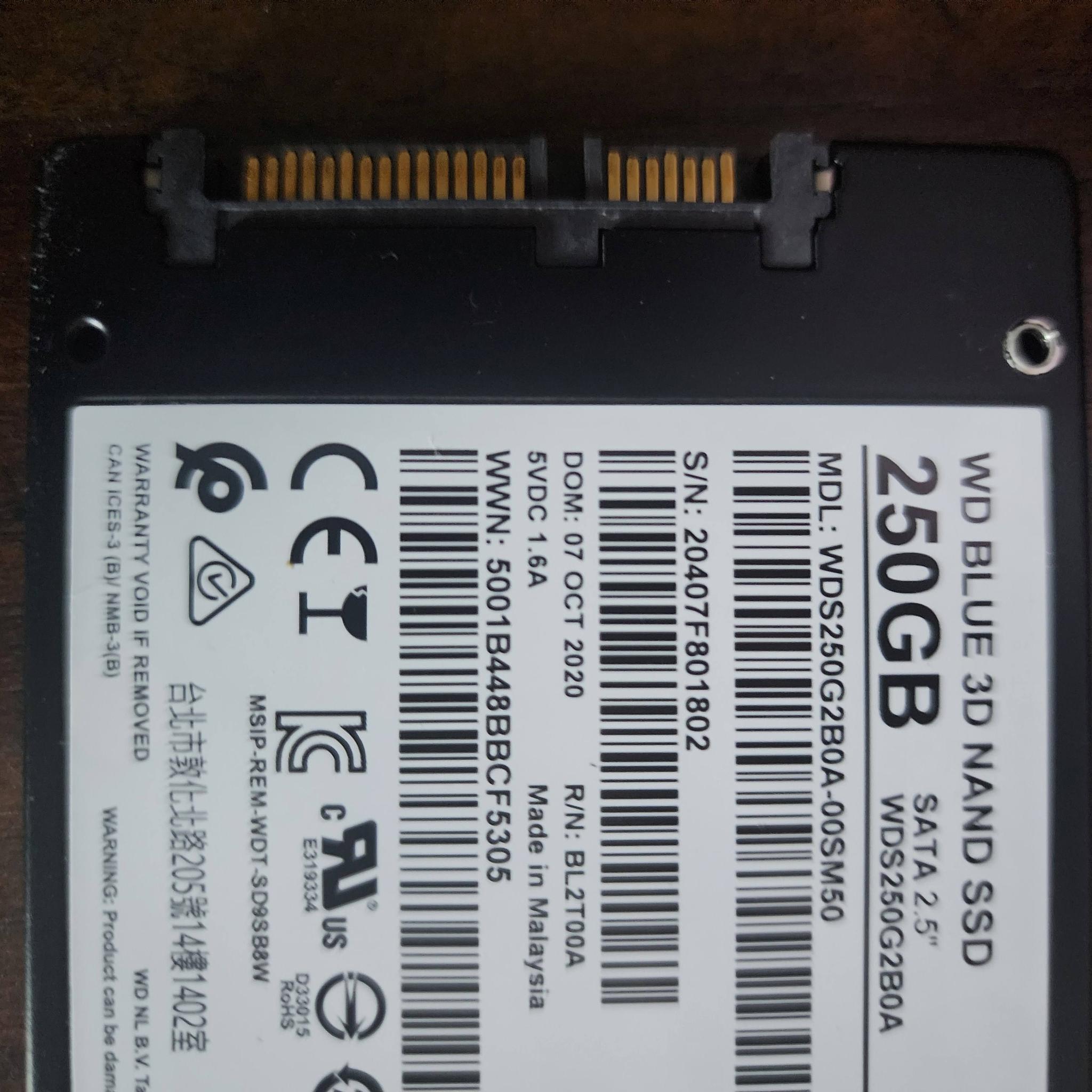 Western Digital WD Blue 250GB SSD