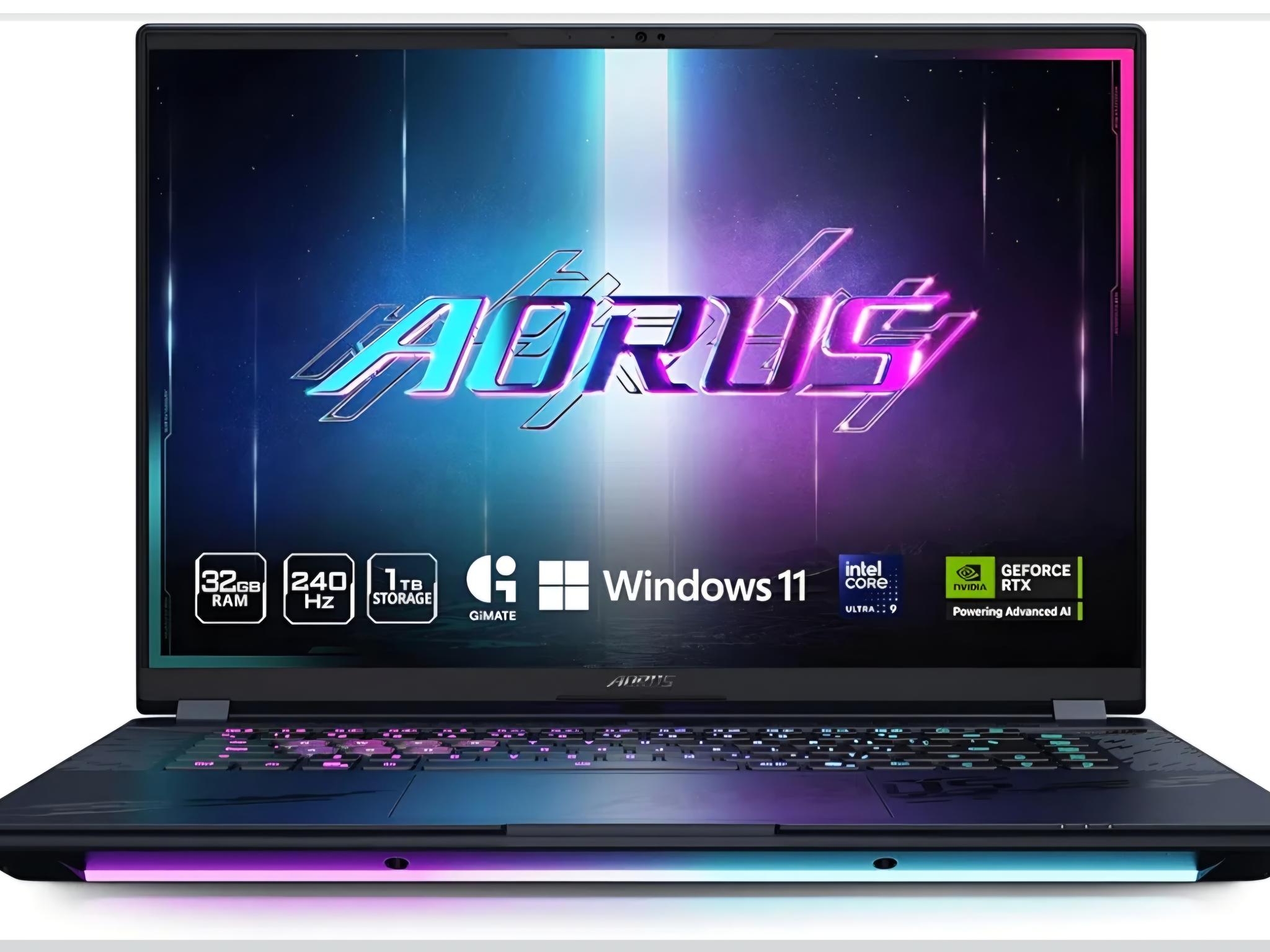 Gigabyte Auros Master Gaming Laptop RTX 5070Ti l Intel I9 275HX l 32GB DDR5 l 1600p 240Hz OLED